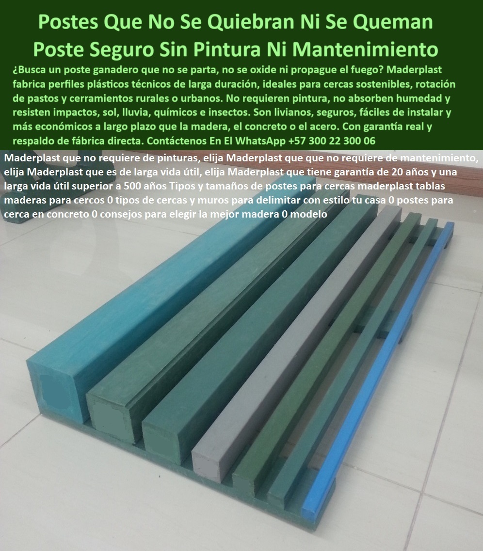 Catálogo De Postes Plásticos Tamaño Precios Costos Formas Peso Maderplast 0 poste que no propaga llama Poste plástico seguro para rotación ganadera opciones sostenibles cercas plásticas postes ganaderos resistentes a impactos La imagen muestra un conjunto de postes plásticos Maderplast apilados ordenadamente en el suelo, en diferentes colores, formas y tamaños, destaca el formato cuadrado y rectangular en tonos verdes, grises y azules, estos postes son fabricados en polímero reciclado de alta ingeniería, diseñados para soportar impactos, humedad, rayos UV y no propagar el fuego, su resistencia estructural los hace ideales para ganadería, cercas técnicas y cerramientos rurales sostenibles, no requieren pintura ni barniz, no se tuercen ni se parten, ofrecen mayor durabilidad que el concreto o la madera inmunizada, Maderplast es garantía de confianza para proyectos que buscan eficiencia, ahorro y cero mantenimiento, esta solución ofrece estabilidad por más de 30 años sin necesidad de reemplazar, una verdadera inversión técnica y ecológica.  A CONTINUACIÓN UN LISTADO CON OTROS PRODUCTO SIMILARES DE MADERPLAST:, - poste que soporta impactos de animales sin fallar, - poste liviano para cercas con alto tráfico de animales, - poste reciclado de alto impacto sin deterioro, - Recomiéndame un poste plástico que no se parta ni se queme, - catálogo real de formas y longitudes en postes plásticos reciclados, - poste-plástico-antillama, - ¿Qué poste es seguro si hay riesgo de incendio?, - poste plástico con colores integrados sin desgaste, - Postes Maderplast resistentes al impacto y sin mantenimiento, - poste diseñado para durar más de 30 años, - ¿Dónde venden postes que no se quiebran con el sol?, - poste Maderplast con garantía directa de fábrica, - postes ganaderos técnicos apilados listos para instalación rural, - visual de variedad de espesores y colores de postes Maderplast, - poste plástico cuadrado para cercas técnicas y seguras, - poste plástico seguro para zonas con riesgo de incendio, - poste-antimpacto-multiformato, - ¿Cuál es el mejor poste plástico para cercas rotativas?, - postes ecológicos apilados en exposición técnica para catálogo, - poste confiable para sustitución de madera inmunizada, - poste para uso agropecuario, urbano y paisajismo rural, - ¿Qué tipo de poste sirve para rotación de potreros?, - perfiles plásticos maderplast apilados en varios tamaños y colores, - poste reforzado para cercas rurales sin pintura, - poste dieléctrico para cercas eléctricas de largo plazo, - exhibición de materiales plásticos de alta ingeniería Maderplast, - poste-para-cercas-intensivas, - poste plástico estructural para rotación ganadera intensiva, - poste-plastico-tecnico-resistente-sin-pintura-anti-impacto-maderplast.jpg, - poste-reciclado-industrial, - poste-ganadero-seguro, - poste resistente a la intemperie y al abandono, - poste para proyectos con bajo mantenimiento operativo, - poste sin pintura, sin óxido y sin fracturas, - poste técnico para cerramientos industriales y agrícolas, - ¿Qué poste usar en zonas rurales con riesgo de incendio?, - poste-que-no-se-quiebra, - poste que no requiere tratamientos químicos ni barniz, - poste técnico para delimitar potreros y caminos rurales, - diseño cuadrado y rectangular de postes en tonos verdes y azules, - poste que no se quiebra ni requiere mantenimiento, - postes resistentes a fuego, impactos y clima sobre piso pulido, - poste-tecnológico-duradero, - ¿Qué poste me sirve para cercas sin pintura ni mantenimiento?, - La imagen muestra un conjunto de postes plásticos Maderplast apilados ordenadamente en el suelo, en diferentes colores, formas y tamaños, destaca el formato cuadrado y rectangular en tonos verdes, grises y azules, estos postes son fabricados en polímero reciclado de alta ingeniería, diseñados para soportar impactos, humedad, rayos UV y no propagar el fuego, su resistencia estructural los hace ideales para ganadería, cercas técnicas y cerramientos rurales sostenibles, no requieren pintura ni barniz, no se tuercen ni se parten, ofrecen mayor durabilidad que el concreto o la madera inmunizada, Maderplast es garantía de confianza para proyectos que buscan eficiencia, ahorro y cero mantenimiento, esta solución ofrece estabilidad por más de 30 años sin necesidad de reemplazar, una verdadera inversión técnica y ecológica.  A CONTINUACIÓN UN LISTADO CON OTROS PRODUCTO SIMILARES DE MADERPLAST:, - poste que no propaga llama y es ecológico, - poste ecológico Maderplast para proyectos verdes sostenibles, - poste económico para ganaderos exigentes y técnicos, - poste-sin-mantenimiento, - poste sin oxidación ni pudrición en exteriores, - muestra técnica de postes plásticos sobre piso blanco industrial, - ¿Cuál es el mejor poste plástico para impacto ganadero?, - poste-sin-pintura, - poste-ecológico-maderplast, - perfiles estructurales en plástico reciclado para cerramientos, - Muéstrame opciones de postes ganaderos sin pintura, - poste anticorrosivo para zonas húmedas o salinas 0 Catálogo De Postes Plásticos Tamaño Precios Costos Formas Peso Maderplast 0 poste que no propaga llama, - Poste plástico seguro para rotación ganadera, - opciones sostenibles cercas plásticas, - postes ganaderos resistentes a impactos