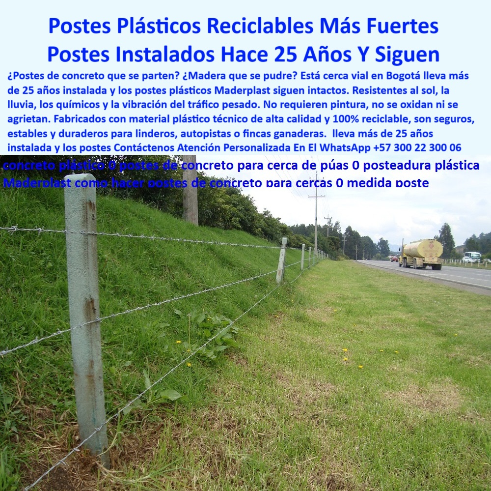 Cercas Perimetrales Postes De Linderos Medianeros Poste Límites Viales Maderplast 0 Cuál es mejor poste de concreto o plástico reciclado cercado plástico ecológico Esta imagen muestra una cerca vial instalada en Bogotá con postes plásticos reciclados Maderplast que llevan más de 25 años en uso, firmes, intactos y sin signos de deterioro, los postes mantienen su verticalidad y color sin oxidarse, sin rajarse y sin necesidad de pintura o mantenimiento, a pesar del tráfico pesado, la vibración constante, la exposición al sol, la lluvia y los químicos del ambiente urbano, estos postes superan ampliamente al concreto y la madera en durabilidad y rendimiento, su diseño técnico asegura resistencia estructural continua durante décadas, la línea de cercado demuestra precisión y rigidez, confirmando la confiabilidad del sistema Maderplast, estos postes reciclados representan una solución ecológica real, con retorno económico por su vida útil superior, son ideales para autopistas, linderos, separadores, entradas y proyectos viales que exigen estética y resistencia, Maderplast entrega en esta imagen la prueba de que sus productos resisten el tiempo, el clima y el uso intensivo con éxito, hoy siguen firmes como el primer día. A CONTINUACIÓN UN LISTADO COMPLETO CON OTROS PRODUCTO SIMILARES DE MADERPLAST:, - alternativa al poste de concreto para carreteras, - cercado vial con estacones de larga duración, - poste plástico para delimitación perimetral urbana, - ¿Qué poste dura más, el plástico o el concreto?, - división de carretera con poste sin óxido, - cercado sostenible para separación de vías, - poste-reciclado-vías-carreteras, - poste-sin-agrietarse-25-años, - línea de cerca en vía Bogotá sin cambio en 25 años, - poste-plástico-vía-bogotá, - poste para cercado perimetral de larga duración, - ¿Qué poste usar para límites viales sostenibles?, - ¿Dónde hay postes que no se rajan ni se oxidan?, - postes Maderplast para separación vial permanente, - Comparativa poste concreto vs plástico reciclado Maderplast, - postes que no necesitan pintura ni recubrimientos, - Recomendación de poste para carretera sin mantenimiento, - poste-plástico-vibración-tráfico, - Poste plástico con evidencia de 25 años instalado, - postes Maderplast sin deterioro en 25 años, - postes reciclados que no se tuercen ni fracturan, - poste plástico instalado hace 25 años en vía pública, - poste sin óxido para linderos carreteros, - poste vial más resistente que el concreto tradicional, - cercado vial duradero con poste libre de óxido, - cercas que no fallan en 25 años de uso continuo, - delimitación perimetral vial sin mantenimiento, - cerca sin mantenimiento con postes plásticos, - poste-perimetral-duradero, - Esta imagen muestra una cerca vial instalada en Bogotá con postes plásticos reciclados Maderplast que llevan más de 25 años en uso, firmes, intactos y sin signos de deterioro, los postes mantienen su verticalidad y color sin oxidarse, sin rajarse y sin necesidad de pintura o mantenimiento, a pesar del tráfico pesado, la vibración constante, la exposición al sol, la lluvia y los químicos del ambiente urbano, estos postes superan ampliamente al concreto y la madera en durabilidad y rendimiento, su diseño técnico asegura resistencia estructural continua durante décadas, la línea de cercado demuestra precisión y rigidez, confirmando la confiabilidad del sistema Maderplast, estos postes reciclados representan una solución ecológica real, con retorno económico por su vida útil superior, son ideales para autopistas, linderos, separadores, entradas y proyectos viales que exigen estética y resistencia, Maderplast entrega en esta imagen la prueba de que sus productos resisten el tiempo, el clima y el uso intensivo con éxito, hoy siguen firmes como el primer día. A CONTINUACIÓN UN LISTADO COMPLETO CON OTROS PRODUCTO SIMILARES DE MADERPLAST:, - sistema de cercas para medianeras y linderos, - delimitación carretera hecha con poste plástico reciclado, - poste plástico que supera vibración y clima extremo, - ¿Cuál es el mejor poste para carretera o autopista?, - poste plástico que supera concreto en carretera, - poste ecológico reciclado instalado en autopista, - Poste ecológico que reemplace al de concreto, - poste-plástico-cercas-viales, - poste-ecológico-autopista, - postes ecológicos para vías de alto tráfico, - solución definitiva a los postes de concreto rotos, - estacones plásticos de alta ingeniería vial, - poste-sin-óxido-cemento, - Mejor opción de poste para cercado vial duradero, - poste plástico en autopista Bogotá con 25 años, - poste-maderplast-larga-vida, - poste reciclado que no se agrieta con los años, - cercado vial con postes ecológicos reciclables, - cercado vial continuo con postes Maderplast originales, - poste-plástico-maderplast-cerca-vial-25-años-bogotá.jpg, - cercado plástico para delimitación vial, - postes reciclados resistentes a la intemperie, - ¿Hay cercas con postes instalados hace 25 años?, - postes plásticos resistentes al tráfico pesado, - postes firmes al borde de autopista sin fracturas, - poste-para-linderos-medianeros, - poste plástico instalado hace décadas sin deterioro 00  Cercas Perimetrales Postes De Linderos Medianeros Poste Límites Viales Maderplast 0 Cuál es mejor poste de concreto o plástico reciclado cercado plástico ecológico 00 