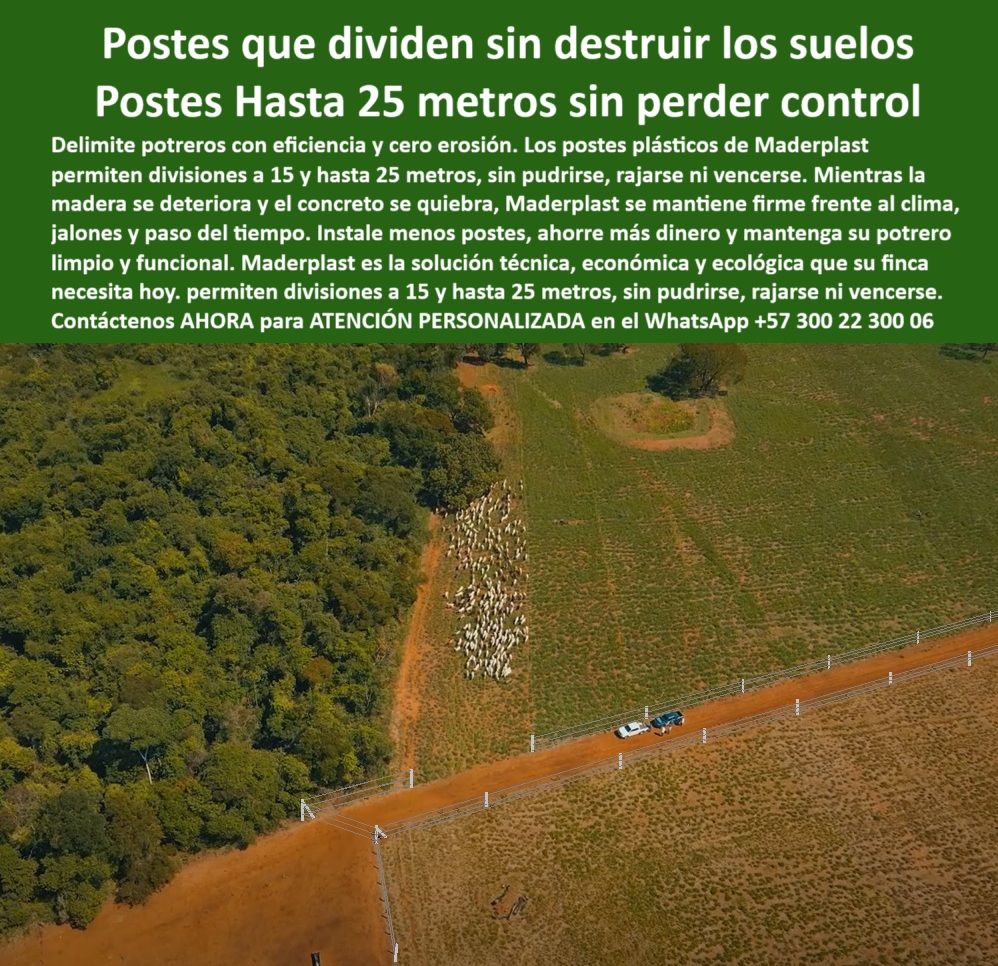 Poste Para Cerco Eléctrico Poste De Alambre Púa Distancia A 25 Mts Maderplast 0 estacas plásticas para linderos rurales división de praderas corral plástico con paso seguro poste plástico para alambre púa cierres rurales  La imagen muestra una finca ganadera tecnificada con postes plásticos Maderplast instalados cada 25 metros, en una zona de rotación de potreros en el departamento del Meta, Colombia. Estos postes están diseñados para resistir el clima tropical, el jaloneo del ganado, la humedad y la tensión del alambre sin rajarse ni oxidarse. No requieren concreto, pintura ni mantenimiento. Son ideales para dividir potreros sin destruir el suelo y optimizar la rotación de pastos. Maderplast ofrece una solución confiable, duradera y económica para ganaderos que buscan productividad sin pérdidas ni sustituciones frecuentes. Maderplast garantiza la mejor alternativa frente a madera, concreto o metal gracias a su innovación ecológica y su resistencia técnica comprobada. Esta es la cerca que reduce costos, mejora el control y multiplica la rentabilidad. LISTADO DE OTROS PRODUCTOS SIMILARES DE MADERPLAST:, - poste plástico sólido para rotación de potreros, - poste plástico en sistema de rotación de pasto, - ¿Qué poste dura más de veinte años para cercas ganaderas?, - ¿Hay postes que pueda instalar a 25 metros de distancia sin concreto?, - poste plástico sin mantenimiento para fincas, - Muéstrame postes plásticos que reemplacen postes de madera y concreto para fincas, - poste largo duradero para ganadería sostenible, - poste plástico para cerca eléctrica rural, - poste plástico para cercas a 25 metros, - poste plástico técnico con instalación rápida, - instalación de postes plásticos sin concreto en finca, - poste-ganadero-resistente-a-la-humedad, - poste-para-linderos-en-zonas-inundables, - poste plástico anticorrosivo para cercas agrícolas, - poste plástico para seguridad perimetral en finca, - poste plástico para potreros con pastoreo intensivo, - poste plástico para dividir potreros ganaderos, - ¿Qué poste puedo usar en cerramientos ganaderos sin tratar ni pintar?, - poste plástico ligero resistente al paso del tiempo, - poste plástico con memoria flexible para tensión, - poste plástico para cercas de alta exigencia, - poste plástico para control de pasto y erosión, - poste-plástico-para-ganadería-extensiva, - poste plástico resistente al clima extremo, - poste plástico de larga duración para ganaderos, - poste-dieléctrico-para-alambre-púa, - poste plástico para alambre de púas en finca, - poste-para-cercas-en-rotación-pastoral, - poste plástico para delimitar zonas productivas, - poste plástico rural instalado en Meta Colombia, - poste reciclable para cercas en zonas húmedas, - poste reciclable verde para división de potreros grandes, - poste plástico para terrenos difíciles y fangosos, - Recomiéndame un poste plástico ecológico sin mantenimiento para terrenos rurales, - ¿Dónde puedo comprar postes plásticos que no se oxiden ni se pudran?, - poste-reciclable-para-potreros-intensivos, - ¿Cuál es el mejor poste para dividir potreros sin mantenimiento?, - sistema de cerca plástica para terrenos rurales planos, - ¿Qué poste me sirve para alambre de púas sin aislador?, - poste plástico ecológico para linderos rurales, - poste ecológico para potrero con rotación intensiva, - ¿Cuál es el poste más resistente para zonas húmedas ganaderas en Colombia?, - La imagen muestra una finca ganadera tecnificada con postes plásticos Maderplast instalados cada 25 metros, en una zona de rotación de potreros en el departamento del Meta, Colombia. Estos postes están diseñados para resistir el clima tropical, el jaloneo del ganado, la humedad y la tensión del alambre sin rajarse ni oxidarse. No requieren concreto, pintura ni mantenimiento. Son ideales para dividir potreros sin destruir el suelo y optimizar la rotación de pastos. Maderplast ofrece una solución confiable, duradera y económica para ganaderos que buscan productividad sin pérdidas ni sustituciones frecuentes. Maderplast garantiza la mejor alternativa frente a madera, concreto o metal gracias a su innovación ecológica y su resistencia técnica comprobada. Esta es la cerca que reduce costos, mejora el control y multiplica la rentabilidad. LISTADO DE OTROS PRODUCTOS SIMILARES DE MADERPLAST:, - poste-ecológico-para-cerramiento-rural, - poste-sin-mantenimiento-para-fincas, - poste-plástico-para-cerca-eléctrica, - poste plástico para cerramientos sin concreto, - ¿Qué poste plástico puede usar para instalar cercas eléctricas cada 25 metros?, - poste plástico fuerte con alambre de púas tensado, - poste plástico para ganadería extensiva tropical, - poste plástico alineado en cerca ganadera a 25 metros, - poste plástico firme visible desde imagen aérea, - poste-plástico-de-larga-duración, - poste-plastico-ganadero-25-metros-dividir-potreros-meta.jpg, - poste plástico estable para suelos inclinados, - poste plástico para manejo inteligente de ganado, - poste plástico con aislante dieléctrico incorporado 0 Poste Para Cerco Eléctrico Poste De Alambre Púa Distancia A 25 Mts Maderplast 0 estacas plásticas para linderos rurales, - división-de-praderas, - corral plástico con paso seguro, - poste plástico para alambre púa, - cierres rurales 