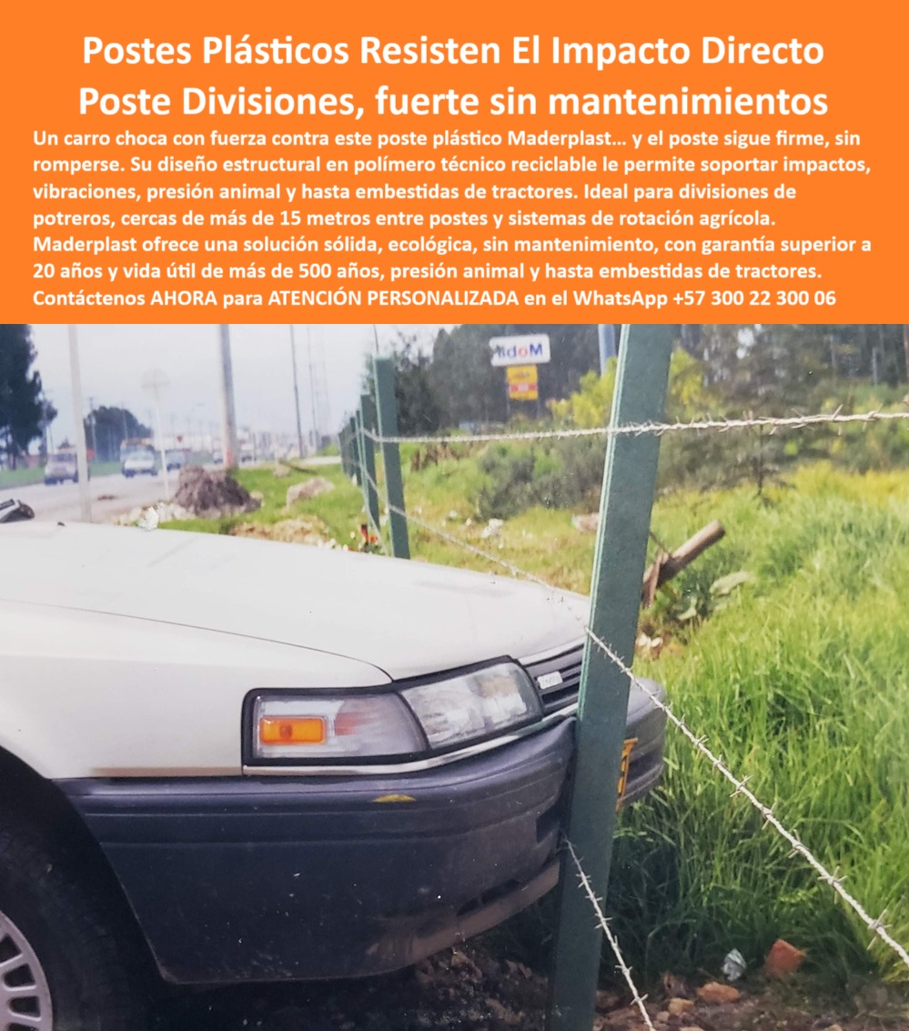 Postes Plásticos A Prueba Impactos Golpes Choques Postes Anti Vandalismo Maderplast 0 poste plástico para distancia más de 15 metros estaca resistente sistema de rotación con postes plásticos soluciones para división potreros La imagen demuestra la resistencia superior de los postes plásticos Maderplast ante impactos directos. Un vehículo colisionó contra el poste, y aun así, este se mantuvo firme, sin romperse ni doblarse. Fabricado con polímero reciclado de alta ingeniería, el poste Maderplast está diseñado para absorber presión, vibración, golpes de maquinaria agrícola o vehículos sin requerir mantenimiento. Ideal para divisiones de potreros, cercas viales, agrícolas y ganaderas, ofrece una solución duradera, ecológica y altamente segura. Con más de 20 años de garantía y una vida útil estimada de hasta 500 años, Maderplast supera ampliamente a la madera, al concreto y al acero. Confíe en Maderplast para proteger sus inversiones incluso bajo condiciones extremas.  A CONTINUACIÓN UN LISTADO CON OTROS PRODUCTO SIMILARES A ESTE DE MADERPLAST:, - Poste de polímero que no falla en zonas con tránsito, - poste resistente al vandalismo en vías rurales, - poste-con-prueba-de-colisión-real, - poste-que-no-se-deforma-con-impactó, - poste plástico para dividir potreros sin mantenimiento, - Poste reciclado firme tras choque en vía rural, - poste para fincas cerca de carreteras, - poste probado contra golpes reales y presión constante, - Poste que no se rompe tras colisión vial real comprobada, - poste que mantiene tensión tras choque de carro, - poste plástico estructural para zonas agrícolas, - poste plástico para cerramientos rurales de alta resistencia, - poste plástico firme después de choque directo, - ¿Dónde venden postes que no se tumban con impactó?, - poste de polímero para uso agrícola sin mantenimiento, - Poste plástico con máxima resistencia estructural probada, - Poste ecológico que no se rompe al ser golpeado por carro, - Poste que resista colisiones en zonas rurales, - poste-de-cercas-para-zonas-viales, - La imagen demuestra la resistencia superior de los postes plásticos Maderplast ante impactos directos. Un vehículo colisionó contra el poste, y aun así, este se mantuvo firme, sin romperse ni doblarse. Fabricado con polímero reciclado de alta ingeniería, el poste Maderplast está diseñado para absorber presión, vibración, golpes de maquinaria agrícola o vehículos sin requerir mantenimiento. Ideal para divisiones de potreros, cercas viales, agrícolas y ganaderas, ofrece una solución duradera, ecológica y altamente segura. Con más de 20 años de garantía y una vida útil estimada de hasta 500 años, Maderplast supera ampliamente a la madera, al concreto y al acero. Confíe en Maderplast para proteger sus inversiones incluso bajo condiciones extremas.  A CONTINUACIÓN UN LISTADO CON OTROS PRODUCTO SIMILARES A ESTE DE MADERPLAST:, - poste-que-resiste-impacto-de-carro, - poste plástico resistente a presiones laterales intensas, - Poste plástico mantiene cerca firme ante embestida, - Material recomendado para postes en zonas con tráfico, - poste-plástico-para-caminos-rurales, - poste para dividir fincas con impacto vehicular, - ¿Qué poste aguanta impactos sin deformarse?, - poste rural resistente a embestidas de maquinaria, - ¿Qué poste no necesita refuerzos y es resistente a golpes?, - poste para cerramiento vial resistente a choques, - poste para división ganadera con seguridad extrema, - Sistema de cerca firme tras golpe fuerte de vehículo, - poste reciclado para zonas de alto tránsito, - poste para cerca con resistencia a tracción vehicular, - Poste firme en cerca tras impacto automotor inesperado, - Prueba de impacto con poste plástico estructural rural, - poste flexible y sólido ante colisiones imprevistas, - ¿Cuál es el mejor poste para dividir fincas cerca de carretera?, - poste ecológico que no se cae con golpe fuerte, - ¿Qué poste resiste un choque de carro?, - poste-maderplast-que-soporta-golpes, - poste-antivandalismo-de-alta-resistencia, - poste ideal para potreros con sistemas rotacionales, - Poste plástico Maderplast resiste choque directo de carro, - poste para cercas firmes con presión constante, - poste-para-divisiones-con-máxima-firmeza, - poste estructural para divisiones sin refuerzos adicionales, - ¿Qué poste aguanta maquinaria o vehículos sin romperse?, - Solución estructural con poste que resiste colisiones, - poste de plástico reciclado que absorbe impacto, - poste técnico validado en choque real de auto, - poste plástico que resiste impactos de carro, - poste-plástico-con-tensión-resistente, - poste-plastico-resistente-impacto-choque-auto-maderplast.jpg, - Poste Maderplast con choque real y resistencia total, - poste para caminos rurales con seguridad y durabilidad, - poste-plástico-que-no-se-tumba 0 Postes Plásticos A Prueba Impactos Golpes Choques Postes Anti Vandalismo Maderplast 0 poste plástico para distancia más de 15 metros, - estaca resistente, - sistema de rotación con postes plásticos, - soluciones-para-división-potreros