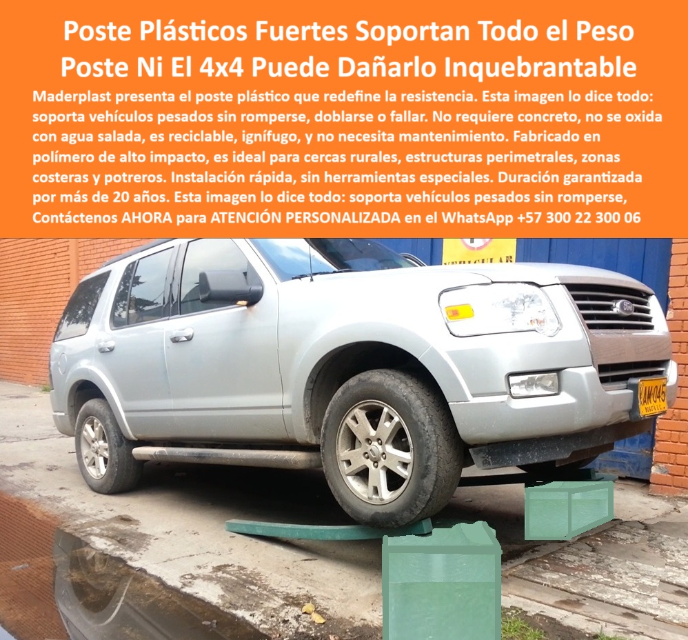 Postes Plásticos Pruebas De Resistencia A Compresión Flexión Y Tensión Maderplast 0 Línea de cerca en autopista norte con postes estructuras recicladas para potreros postes que no se oxidan con agua salada madera plástica PP  En esta imagen real, un poste plástico Maderplast soporta el peso total de una camioneta 4x4 sin romperse, doblarse ni fallar, demostrando su impresionante memoria estructural y capacidad de absorción de carga. Fabricado con polímeros reciclados de alta ingeniería, este poste Maderplast redefine la resistencia en condiciones extremas como humedad costera, agua salada o terrenos blandos. No necesita concreto, no se oxida, no se agrieta ni requiere mantenimiento, convirtiéndose en la mejor solución para cerramientos rurales, perimetrales o industriales. Su flexibilidad lo hace ideal para soportar impactos de vehículos, tractores o maquinaria pesada, volviendo siempre a su forma original. Este poste es especialmente útil en proyectos ganaderos, obras públicas o infraestructura de alta exigencia donde se requieren productos durables, resistentes y fáciles de instalar. Su color integral elimina la necesidad de pintura, su instalación es rápida y no requiere herramientas especializadas. Con más de 20 años de garantía y vida útil estimada en 500 años, el poste plástico Maderplast ofrece sostenibilidad, ahorro y rendimiento comprobado en campo. Perfecto para quienes buscan eficiencia ecológica con desempeño superior.  A CONTINUACIÓN UN LISTADO CON OTROS PRODUCTO SIMILARES A ESTE DE MADERPLAST:, - Encuentra poste reciclado que no requieran cimentación, - poste de alta carga sin mantenimiento, - poste ideal para clima húmedo costero, - Recomiéndame poste que soporta 4x4 sin romperse, - ¿Dónde venden postes plásticos que no se oxidan con salinidad?, - poste reciclable para cercado ganadero extremo, - poste flexible que retorna a su forma, - ¿Cuál es el poste más fuerte para zonas con lluvia y peso?, - poste seguro para proyectos rurales agresivos, - poste Maderplast demostrando resistencia en prueba real, - poste-plástico-con-memoria-estructural, - poste que absorbe peso sin romperse, - poste ecológico para linderos rurales pesados, - Poste técnico con resistencia a presión vehicular, - ¿Existe un poste flexible y reciclado que dure décadas?, - poste que soporta impacto de camiones y 4x4, - poste-plástico-para-vehículos-pesados, - poste resistente soportando camioneta sin fractura visible, - poste sin fracturas bajo impacto directo, - poste para zonas costeras con humedad salina, - poste-antioxidante-contra-humedad-extrema, - poste que no se oxida con agua salada, - poste ecológico de alto impacto bajo tracción 4x4, - poste-plástico-soporta-vehículo-pesado-sin-romperse-flexible.jpg, - ¿Qué poste aguanta el peso de una camioneta sin romperse?, - poste reciclado resiste carga 4x4 en terreno rural, - poste estructural que no se quiebra, - poste de madera plástica para terrenos difíciles, - ¿Qué poste puedo usar en terrenos húmedos sin concreto?, - En esta imagen real, un poste plástico Maderplast soporta el peso total de una camioneta 4x4 sin romperse, doblarse ni fallar, demostrando su impresionante memoria estructural y capacidad de absorción de carga. Fabricado con polímeros reciclados de alta ingeniería, este poste Maderplast redefine la resistencia en condiciones extremas como humedad costera, agua salada o terrenos blandos. No necesita concreto, no se oxida, no se agrieta ni requiere mantenimiento, convirtiéndose en la mejor solución para cerramientos rurales, perimetrales o industriales. Su flexibilidad lo hace ideal para soportar impactos de vehículos, tractores o maquinaria pesada, volviendo siempre a su forma original. Este poste es especialmente útil en proyectos ganaderos, obras públicas o infraestructura de alta exigencia donde se requieren productos durables, resistentes y fáciles de instalar. Su color integral elimina la necesidad de pintura, su instalación es rápida y no requiere herramientas especializadas. Con más de 20 años de garantía y vida útil estimada en 500 años, el poste plástico Maderplast ofrece sostenibilidad, ahorro y rendimiento comprobado en campo. Perfecto para quienes buscan eficiencia ecológica con desempeño superior.  A CONTINUACIÓN UN LISTADO CON OTROS PRODUCTO SIMILARES A ESTE DE MADERPLAST:, - Poste para cerca que funcione en terreno húmedo con salinidad poste-sin-concreto-de-instalación-rápida, - poste-reemplazo-de-concreto-en-fincas, - poste para fincas con maquinaria pesada, - poste-resistente-a-prueba-de-camionetas, - poste reciclado resistente a vehículos pesados, - poste-madera-plástica-para-autopistas, - poste rural que no colapsa ante impacto de llanta, - poste para cercas con tránsito vehicular, - poste estructural sin concreto para presión vehicular, - poste plástico que resiste peso de 4x4, - poste-ecológico-para-tránsito-rural, - Alternativa plástica ecológica al poste de concreto rural, - poste ideal para autopista con tránsito de camiones, - poste que dura más de 20 años reales, - poste de polímero técnico para peso extremo, - poste-reciclado-de-alta-resistencia, - poste plástico flexible bajo 4x4 sin romperse ni doblarse, - poste plástico que reemplaza concreto rural, - poste que soporta peso extremo y regresa a forma, - poste sin concreto para instalación rápida, - poste con resistencia comprobada en campo, - poste plástico sin oxidación en ambientes húmedos, - poste plástico para estructuras de autopista, - poste-flexible-para-zonas-húmedas, - poste para terrenos de alta exigencia estructural, - poste técnico para instalaciones sin herramientas, - 0 Postes Plásticos Pruebas De Resistencia A Compresión Flexión Y Tensión Maderplast 0 Línea de cerca en autopista norte con postes, - estructuras-recicladas-para-potreros, - postes que no se oxidan con agua salada, - madera plástica PP 