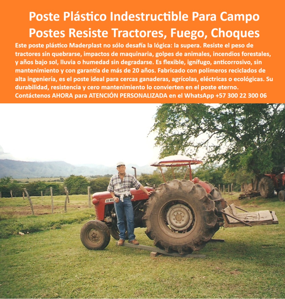 Postes Plásticos Pruebas De Resistencia A La Compresión Flexión Y Tensión Maderplast 0 poste plástico soporte ganadero tensado múltiple con postes plásticos poste plástico anticorrosivo manejo predial ecológico con sistemas El poste plástico Maderplast que aparece en esta imagen ha sido sometido a una prueba real de carga con un tractor agrícola y permanece completamente firme, sin fracturarse ni deformarse. Este poste Maderplast está diseñado con polímero reciclado técnico de alta ingeniería que le permite absorber impactos, presión de maquinaria, tensión animal y clima extremo sin mantenimiento. Su estructura flexible e ignífuga lo convierte en la mejor opción para potreros, linderos, cercas eléctricas y zonas agrícolas de alto tránsito. Gracias a su durabilidad y resistencia a fuego, humedad, rayos UV y salinidad, se instala fácilmente en cualquier tipo de terreno sin necesidad de concreto. Ideal para proyectos rurales sostenibles, ofrece más de 20 años de garantía con una vida útil estimada de 500 años. El poste Maderplast no se oxida, no se pudre y no se quiebra, reemplazando con ventaja la madera, el acero o el concreto. Este producto ofrece confianza estructural comprobada en campo para ganaderos, agricultores e ingenieros rurales. Es la inversión definitiva para dividir predios de manera ecológica, eficiente y duradera.  A CONTINUACIÓN UN LISTADO CON OTROS PRODUCTO SIMILARES A ESTE DE MADERPLAST:, - poste para dividir potreros con maquinaria pesada, - poste duradero para clima húmedo y sol, - Poste anticorrosivo resistente al impacto ¿cuál recomiendas para finca?, - poste sin fractura sosteniendo llanta de tractor, - poste-plástico-para-maquinaria-agrícola, - poste-plástico-soporta-tractor-sin-romperse-rural-resistente.jpg, - poste que no se dobla ante presión de maquinaria, - ¿Cuál poste funciona para cercas en terrenos agrícolas duros?, - poste-plástico-de-alta-resistencia, - poste técnico comprobado en uso ganadero real, - poste estructural para presión de maquinaria, - poste ecológico demostrando resistencia agrícola real, - poste ecológico sin mantenimiento para fincas, - ¿Qué poste ecológico reemplaza al concreto en zonas rurales?, - ¿Dame una opción de poste técnico para cercas ganaderas intensivas?, - poste para sistemas ecológicos en predios rurales, - poste plástico soportando peso de tractor sin romperse, - poste reciclado anticorrosivo para cercas rurales, - poste-plástico-duradero-para-agricultura, - poste ganadero que no se rompe ni dobla, - poste rural con resistencia probada en campo, - poste técnico resistente a impactos de animales, - poste flexible para cercas de largo alcance, - poste para linderos agrícolas sin mantenimiento, - poste anticorrosivo en finca con manejo predial, - poste de alto desempeño para ganadería, - poste plástico para cercas en cultivos intensivos, - El poste plástico Maderplast que aparece en esta imagen ha sido sometido a una prueba real de carga con un tractor agrícola y permanece completamente firme, sin fracturarse ni deformarse. Este poste Maderplast está diseñado con polímero reciclado técnico de alta ingeniería que le permite absorber impactos, presión de maquinaria, tensión animal y clima extremo sin mantenimiento. Su estructura flexible e ignífuga lo convierte en la mejor opción para potreros, linderos, cercas eléctricas y zonas agrícolas de alto tránsito. Gracias a su durabilidad y resistencia a fuego, humedad, rayos UV y salinidad, se instala fácilmente en cualquier tipo de terreno sin necesidad de concreto. Ideal para proyectos rurales sostenibles, ofrece más de 20 años de garantía con una vida útil estimada de 500 años. El poste Maderplast no se oxida, no se pudre y no se quiebra, reemplazando con ventaja la madera, el acero o el concreto. Este producto ofrece confianza estructural comprobada en campo para ganaderos, agricultores e ingenieros rurales. Es la inversión definitiva para dividir predios de manera ecológica, eficiente y duradera.  A CONTINUACIÓN UN LISTADO CON OTROS PRODUCTO SIMILARES A ESTE DE MADERPLAST:, - poste plástico para electrificación de cercos, - poste sin concreto que resiste tracción animal, - poste para rotación intensiva de potreros, - poste para resistir choques y vibraciones, - poste-ganadero-sin-mantenimiento, - poste Maderplast sometido a prueba con maquinaria, - poste-rural-ignífugo-flexible-económico, - poste reciclado que reemplaza concreto en campo, - poste-división-de-potreros-intensivos, - poste-ecológico-para-manejo-predial, - poste resistente a fuego para agricultura, - poste-reciclado-anticorrosivo-en-fincas, - poste para tensado múltiple sin deformación, - poste plástico reforzado para zonas ganaderas, - ¿Cuál es el mejor poste para soportar tractores y maquinaria agrícola?, - ¿Qué poste no se rompe con impacto de ganado o maquinaria?, - poste indestructible para zonas agrícolas, - poste flexible sometido a carga agrícola en finca, - ¿Qué poste aguanta el peso de un tractor en finca?, - poste-sin-concreto-para-zonas-húmedas, - ¿Qué poste plástico puedo usar para potreros sin mantenimiento?, - poste sin fracturas en terrenos blandos, - ¿Dónde comprar postes plásticos indestructibles para potrero?, - poste ignífugo flexible de alta ingeniería, - poste-finca-resiste-tractor-y-impacto, - poste plástico resistente al impacto de tractores, - poste rural de polímero bajo llanta de maquinaria, - poste plástico que soporta peso de tractor, - ¿Qué poste es flexible, ignífugo y no necesita mantenimiento? 0 Postes Plásticos Pruebas De Resistencia A La Compresión Flexión Y Tensión Maderplast 0 poste plástico soporte ganadero, - tensado múltiple con postes plásticos, - poste plástico anticorrosivo, - manejo predial ecológico con sistemas 0