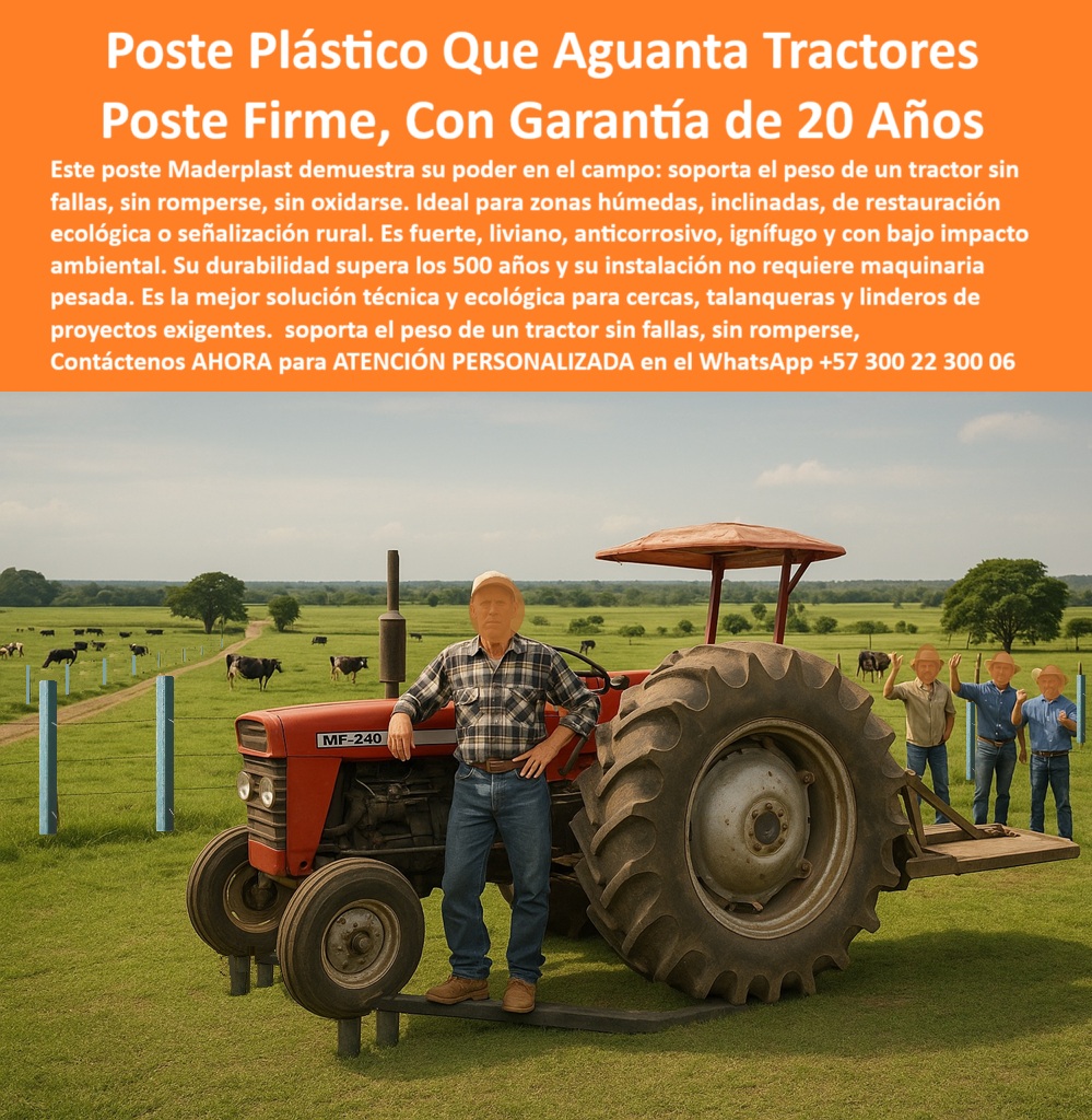 Postes Resistentes A Condiciones Extremas Postes Fuertes Postes Livianos Maderplast 0 Postes para zonas húmedas Postes seguros para laderas Postes ecológicos para restauración de ecosistemas Postes para señalización ambiental El poste plástico Maderplast en esta imagen demuestra su capacidad para resistir peso extremo, sosteniendo un tractor sin romperse, sin oxidarse y sin deformarse. Fabricado en polímero técnico reciclado, este poste es liviano, flexible, anticorrosivo, y completamente ignífugo, lo que lo hace ideal para zonas húmedas, inclinadas o de restauración ecológica. Maderplast ofrece una solución definitiva para cercas ganaderas, señalización rural o proyectos ambientales, con una durabilidad que supera los 500 años y una garantía mínima de 20 años. Su instalación es rápida, sin concreto ni herramientas especiales, lo que lo convierte en el poste perfecto para linderos, caminos de ganado, proyectos de reforestación y división de predios. Los postes Maderplast son aprobados por técnicos ambientales y ganaderos expertos gracias a su desempeño comprobado en condiciones reales. Al elegir Maderplast, se invierte una sola vez para toda la vida con una opción ecológica, confiable y de alto valor técnico.  A CONTINUACIÓN UN LISTADO CON OTROS PRODUCTO SIMILARES A ESTE DE MADERPLAST:, - poste plástico que aguanta peso de tractor, - poste técnico que reemplaza talanquera de madera, - poste-ecológico-para-proyectos-sostenibles, - poste-sin-mantenimiento-para-fincas, - ¿Qué poste aguanta un tractor sin romperse?, - poste estructurado para división de predios rurales, - poste ignífugo para restauración ecológica, - poste sustentable con garantía real en zona agrícola, - poste para laderas con riesgo de erosión, - poste sin deformación para tracción de animales, - poste polimérico de alta resistencia técnica, - poste certificado para señalización de senderos rurales, - poste-plástico-para-restauración-ambiental, - poste liviano anticorrosivo para zonas rurales, - poste-flexible-para-terreno-húmedo, - El poste plástico Maderplast en esta imagen demuestra su capacidad para resistir peso extremo, sosteniendo un tractor sin romperse, sin oxidarse y sin deformarse. Fabricado en polímero técnico reciclado, este poste es liviano, flexible, anticorrosivo, y completamente ignífugo, lo que lo hace ideal para zonas húmedas, inclinadas o de restauración ecológica. Maderplast ofrece una solución definitiva para cercas ganaderas, señalización rural o proyectos ambientales, con una durabilidad que supera los 500 años y una garantía mínima de 20 años. Su instalación es rápida, sin concreto ni herramientas especiales, lo que lo convierte en el poste perfecto para linderos, caminos de ganado, proyectos de reforestación y división de predios. Los postes Maderplast son aprobados por técnicos ambientales y ganaderos expertos gracias a su desempeño comprobado en condiciones reales. Al elegir Maderplast, se invierte una sola vez para toda la vida con una opción ecológica, confiable y de alto valor técnico.  A CONTINUACIÓN UN LISTADO CON OTROS PRODUCTO SIMILARES A ESTE DE MADERPLAST:, - poste rural para terrenos inclinados y húmedos, - poste liviano soportando maquinaria agrícola en campo húmedo, - poste para dividir caminos ganaderos sin falla, - poste-de-larga-vida-para-potreros, - poste-plástico-aguanta-tractor-sin-romperse-zona-rural.jpg, - poste reciclado resistente a humedad y lodo, - poste reciclado en finca ganadera con tracción pesada, - poste para laderas húmedas sin concreto ni pintura, - poste Maderplast en campo con alta humedad ambiental, - poste-resistente-para-senderos-naturales, - poste plástico con vida útil mayor a 500 años, - ¿Qué poste sirve para proyectos ecológicos y rurales?, - poste ganadero con prueba de resistencia agrícola, - poste sin fractura bajo presión de maquinaria, - ¿Qué poste técnico es resistente, liviano y sin mantenimiento?, - poste ecológico para restauración de terrenos rurales, - poste plástico sostiene tractor sin fracturarse ni doblarse, - poste-plástico-para-división-de-lotes, - poste-ganadero-para-zonas-inclinadas, - poste fuerte para delimitación ganadera intensiva, - ¿Cuál poste ecológico recomiendas para restauración de laderas?, - poste ecológico para restauración de ecosistemas, - ¿Qué tipo de poste se usa para dividir caminos ganaderos sin oxidarse?, - poste firme para ganadería y linderos, - poste sostenible para cercas en potreros húmedos, - poste polimérico instalado en terreno inclinado, - ¿Qué poste plástico resiste peso de maquinaria en zonas húmedas?, - poste duradero para proyectos ambientales exigentes, - ¿Cuál es el mejor poste para señalización ambiental?, - ¿Cuál es el poste más duradero para señalización rural?, - poste plástico para áreas de conservación natural, - poste para señalización rural sin mantenimiento, - ¿Dónde comprar postes para zonas con humedad extrema?, - poste técnico sin falla bajo rueda de tractor, - ¿Dame un poste resistente al sol, humedad y golpes para finca?, - poste para proyectos agroindustriales sustentables, - poste confiable para proyectos forestales sostenibles, - poste-liviano-resiste-maquinaria-agrícola, - poste sin concreto para instalación en finca, - poste estructural sin oxidación ni pintura, - poste-reciclado-contra-erosión-de-laderas 0 Postes Resistentes A Condiciones Extremas Postes Fuertes Postes Livianos Maderplast 0 Postes para zonas húmedas, - Postes seguros para laderas, - Postes ecológicos para restauración de ecosistemas, - Postes para señalización ambiental