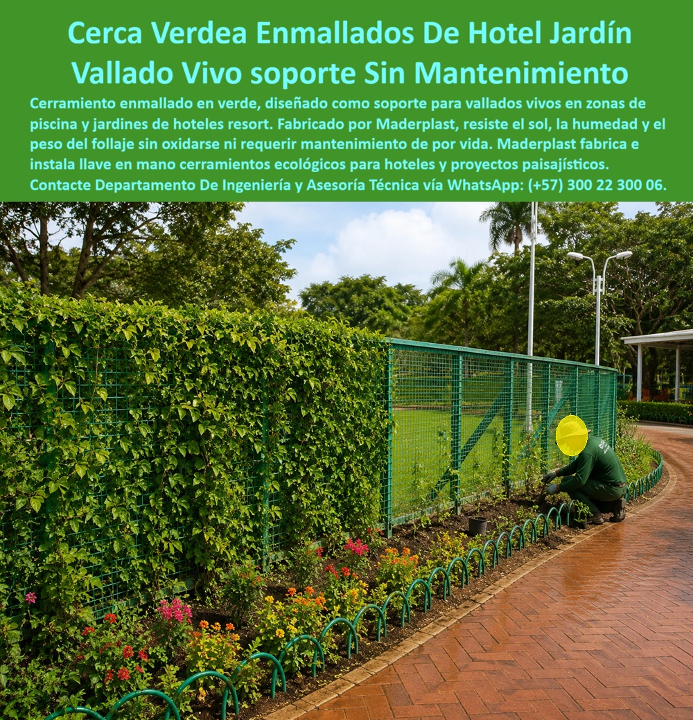 Soportes Muros Verdes Cerramientos cercas vivas Maderplast Estructuras Plásticas Y Cercas Naturales Cerramientos Naturales Con Soportes De Alta Ingeniería Tutor Enrejado Plantas Trepadoras Resistente Intemperie Tutores Cerca Viva Inoxidables