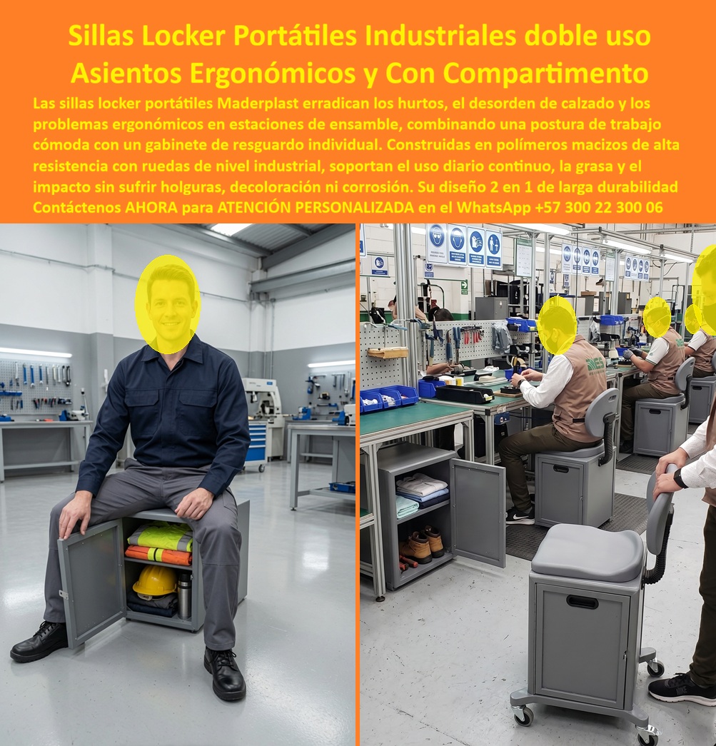 Guardarropa Tipo Banca Industrial Taburete Silla Guardarropa Portátil Maderplast Locker Banco Industrial Antirrobo Para Vestidores Locker Asiento Industrial Anti Vandálico Puestos De Trabajo Locker Multifunción Con Banco Integrado sillas