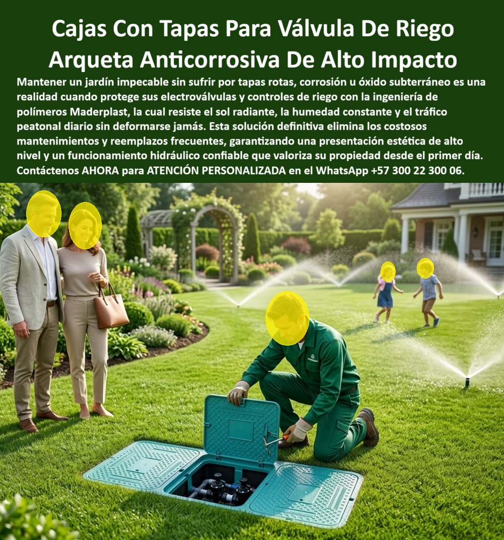 Caja Con Tapa Válvula Riego Jardín Arqueta Registro Cajillas Riegos Maderplast Arqueta Plástica Para Control Inalámbrico De Jardines Cajilla Anticorrosiva Para Válvulas De Riego Inteligente Caja Aspersor Riego Tecnificado Fácil Acceso Caja A
