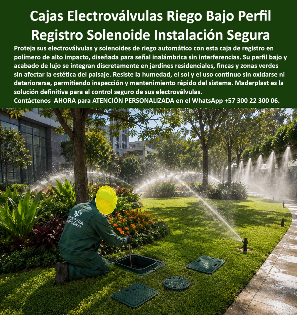 Caja Con Tapa Válvula Riego Jardín Arqueta Registro Cajillas Riegos Maderplast Caja Válvulas Solenoides Señal Inalámbrica Caja Válvula Solenoide Riego Finca Jardín Válvula Box Solenoide Riego Jardín Lujo Registro Electroválvulas