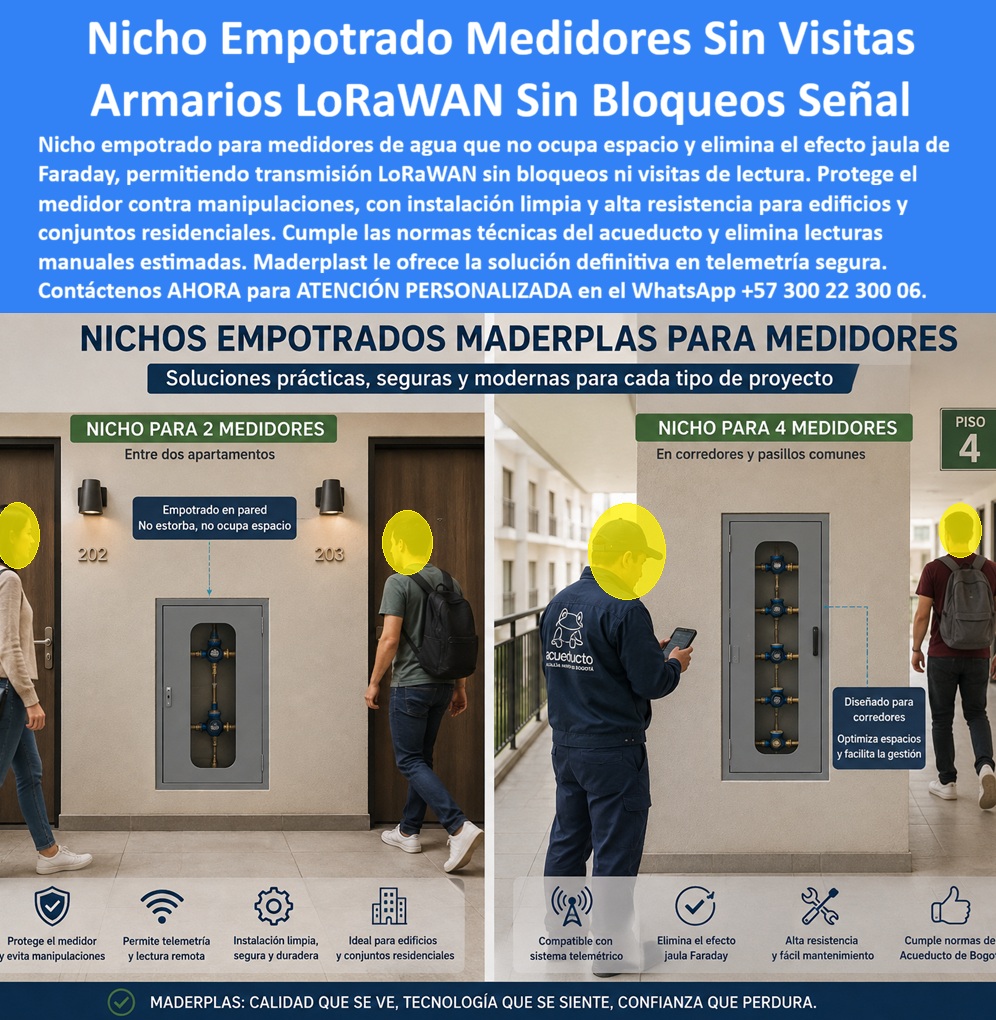 Cajas Telemetría Racks Servicios Gabinete Telemétrico Homologado Maderplast Gabinetes Telemétricos Medidores De Agua Sin Visitas Armarios Medidores LoRaWAN Con Transmisión Sin Bloqueo Gabinete Agua Elimina Lectura Manual Estimada Sin Errores