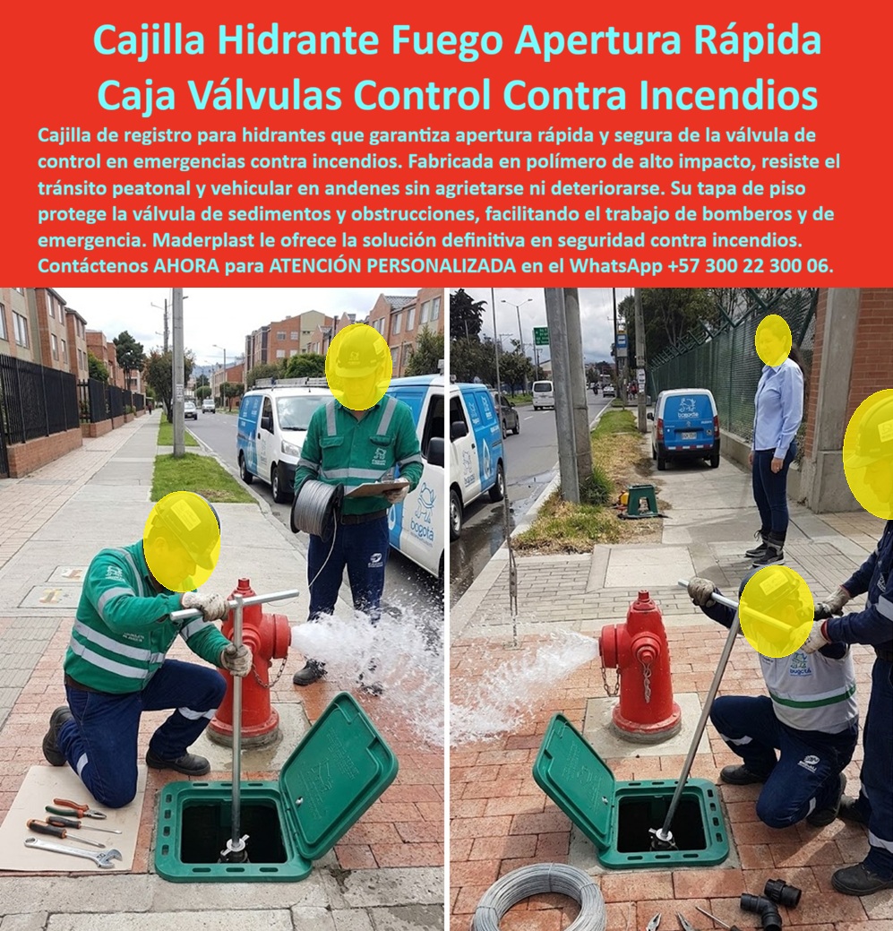 Cajilla De Hidrante Bomberos Caja Registro De Hidrante Incendios Maderplast Caja De Tapa de piso válvula de control contra incendios Cajilla Para Apertura Rápida De Hidrantes Registro De Control Para Hidrante De Bomberos Cajilla Hidrante a