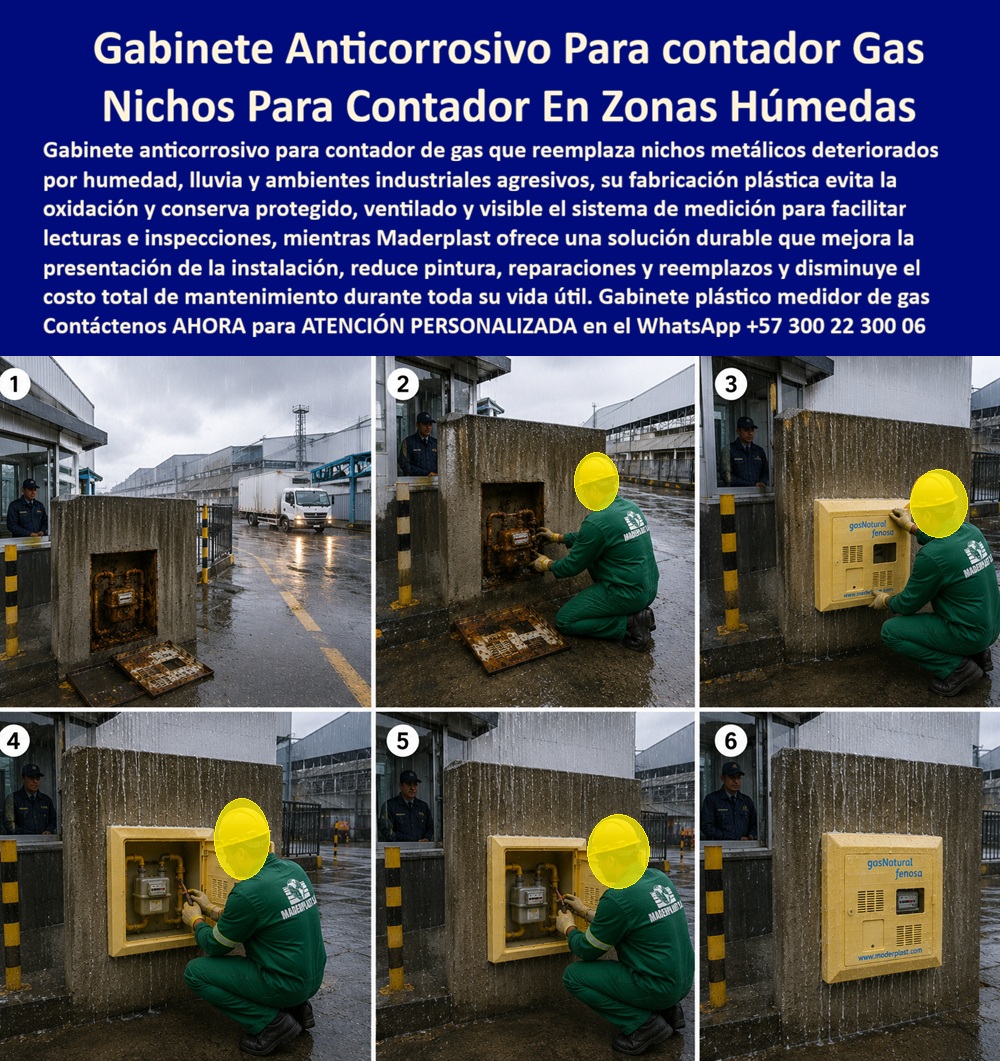 Cambio Nicho Gas Oxidado Nicho Gas Anticorrosión Instalación Maderplast Gabinete Contador De Gas Protegido De La Humedad Gabinete De Gas Anticorrosivo Ambientes Húmedos Gabinete Gas Zona Industrial Antioxidante Lectura Protegida Armario Gas