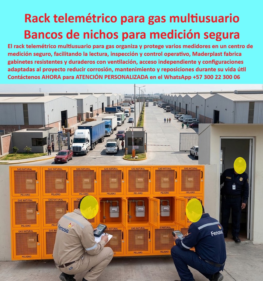 Rack Gas Telemétrico Multiusuario Gabinetes Medidores Gas Maderplast Banco De Nichos Normalizados Para Medidores De Gas Cajillas Reglamentarias Para Contadores De Gas Natural Centros De Medición De Gas Resistentes Y Duraderos Cajas Para Gas