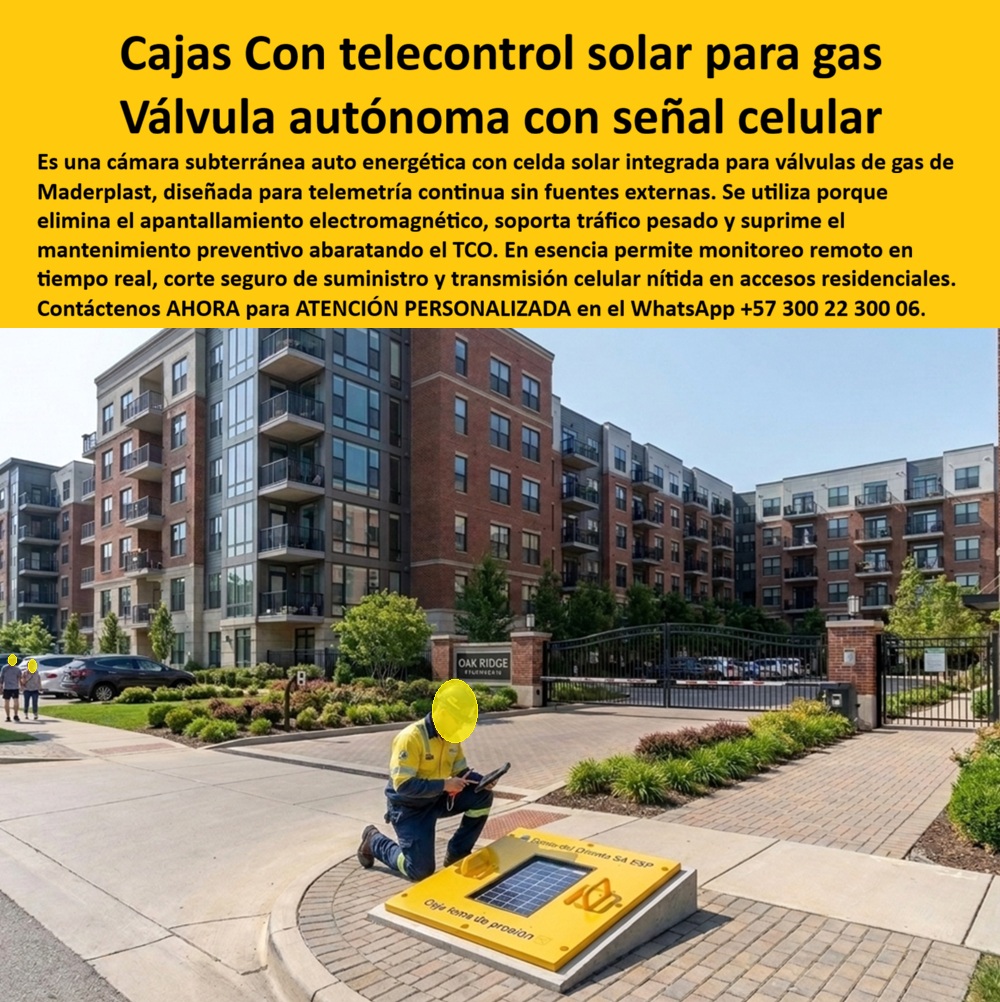 Tapa Telecontrol Auto Energética Redes Gas caja Tapa autónoma Maderplast Caja Auto Energética Válvulas De Gas Con Telecontrol Caja Gas Punto Control Vehicular Señal Celular Estable Tapa Auto Energética Gas Entrada Principal Conjunto Cerrado