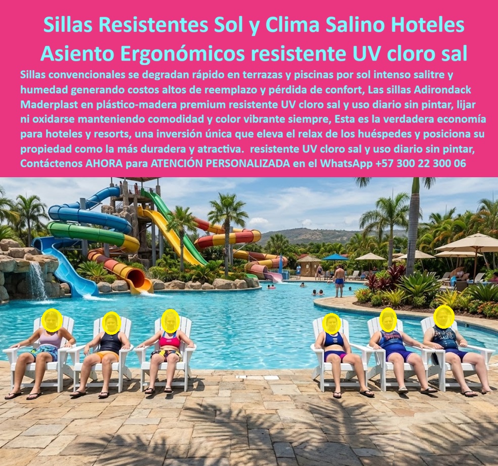 Mobiliario Jardín Ergonómico Sillas Descanso Exteriores Maderplast 0 Sillas Tipo Adirondack Exterior Resistentes Sol Sin Mantenimiento Mobiliario Hotelero Terraza Ergonómico Resistente Clima Salino Silla de Exterior Cómoda PP Sillas Tipo Adirondack Exterior Resistentes Sol Sin Mantenimiento y Mobiliario Hotelero Maderplast Ingeniería de Relax Acuático:  Visualice la zona de piscina perfecta: una hilera de inmaculadas Sillas Tipo Adirondack Maderplast blancas, alineadas simétricamente frente al agua turquesa, invitando al relax total tal como se observa en la imagen. A diferencia de la madera que se pudre inevitablemente con el cloro o el plástico barato que se cristaliza y quiebra bajo el sol, estas sillas de "plástico-madera premium" son verdaderos tanques de guerra camuflados de lujo. Están diseñadas científicamente mediante procesos industriales controlados para resistir el ataque químico constante del cloro, la salinidad del aire y la radiación UV directa sin perder su color vibrante ni su integridad estructural. Su ergonomía clásica ofrece un descanso profundo al huésped, mientras que para el hotelero significa el fin de los costos operativos: cero lijado, cero barniz y cero oxidación por más de 20 años, posicionando su propiedad como la más atractiva y rentable del sector.  Para los gerentes de mantenimiento de parques acuáticos y hoteles de playa, la pregunta del millón es qué sillas para piscina no se dañan con el cloro ni el sol y mantienen su blancura. La respuesta técnica irrefutable son las Sillas-adirondack-resistentes-al-cloro-y-sol-sin-mantenimiento de Maderplast. Nuestra tecnología de pigmentación integral garantiza que el blanco se mantenga puro y brillante, resistiendo los rayos UV más agresivos del trópico sin ponerse amarillo. Cuando el objetivo es encontrar muebles para zonas húmedas sin mantenimiento, la estrategia financiera inteligente es reemplazar su inventario por nuestro Mobiliario Hotelero Terraza Ergonómico Resistente Clima Salino. Este material hidrófugo permite que los huéspedes mojados se sienten sin que el material absorba humedad, evitando hongos y malos olores, y se limpia simplemente con agua y jabón, eliminando para siempre el presupuesto de carpintería y pintura.  Desde una perspectiva de inversión y sostenibilidad, la comparativa de vida útil entre madera teca y polímero Maderplast es devastadora para la madera. Maderplast supera drásticamente a la teca en zonas húmedas, eliminando el 100% de los costos de aceitado semestral. Somos la tendencia en equipamiento para parques acuáticos duraderos y resorts sostenibles; nuestros productos, fabricados con materiales recuperados de alta ingeniería, ofrecen resistencia al tráfico pesado de bañistas y cumplen con estándares ecológicos. En Maderplast, activamos los disparadores de compra necesarios para su proyecto: solicite cotización inmediata, personalización de colores corporativos, planos de distribución de asoleadoras, renders y prototipos. Como fabricantes colombianos, nuestro lema es "en plástico le hacemos hasta el ala de un avión, o lo que su imaginación quiera". Ofrecemos Silla de Exterior Cómoda PP y Mobiliario-para-piscinas-y-resorts-de-alta-durabilidad, garantizando una inversión rentable en muebles de piscina. EL TESTIMONIO PROFESIONAL CASO DE ÉXITO "La piscina se ve de lujo y mi equipo de mantenimiento descansa", confirma el ingeniero Roberto Solano, gerente de mantenimiento del parque acuático olas del caribe, quien relata cómo el mobiliario anterior drena su presupuesto: "el área de la piscina es el corazón del hotel. Las sillas de madera se ponen grises y astilladas en tres meses por el cloro, generando quejas de los huéspedes por rasguños. gastamos una fortuna en lijas y barniz marino. Decidimos probar con 20 sillas tipo adirondack maderplast y la promesa de resistencia fue real. llevamos 2 años de uso continuo y están blancas e impecables; el cloro no les hace ni cosquillas. maderplast nos ahorró el presupuesto anual de mantenimiento y elevó la categoría visual del hotel."  Para efectuar el Soporte técnico y eliminar cualquier duda con Garantía 5 años cualquier temor al firmar la orden de compra, es fundamental abordar la seguridad operativa y la responsabilidad civil. Ingeniero, al especificar el Mobiliario Jardín Ergonómico Sillas Descanso Exteriores Maderplast, usted está blindando su gestión contra riesgos. No está comprando sillas ligeras que el viento lanzará a la piscina causando daños, ni mobiliario que colapsará bajo el peso de un usuario robusto. Usted está adquiriendo activos fijos pesados y estables, con ergonomía certificada que previene dolores lumbares. Maderplast le entrega fichas técnicas de resistencia química al cloro, garantías de estabilidad UV y el respaldo de una fábrica real. Usted compra la tranquilidad de saber que sus zonas de bronceado estarán siempre operativas, seguras y estéticamente perfectas, sin asignar cuadrillas de mantenimiento.  Asegure la satisfacción de sus huéspedes y la rentabilidad de sus zonas húmedas con la única silla diseñada para vivir bajo el agua y el sol. Contáctenos AHORA para recibir ATENCIÓN PERSONALIZADA, planes y cotización en el WhatsApp +57 300 22 300 06.