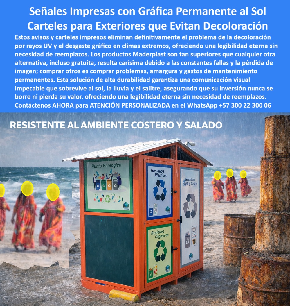 Señales Impresas Exteriores Evitan Decoloración Aviso Permanente Maderplast Avisos Pegables Exteriores Mantienen Legibilidad Años Carteles Impresos Alta Resolución Anti Lluvia Señales Pegar Soluciona Borrado Robusto Ecológico PP Ingeniería de la Permanencia: Comunicación Visual Inalterable en Entornos Extremos con Maderplast En el dinámico ecosistema del urbanismo moderno y la gestión de infraestructura crítica, la delgada línea entre una comunicación efectiva y un foco de deterioro se define por la calidad de los materiales. Usted, como líder en proyectos que no aceptan lo genérico ni lo descartable, comprende que la señalización convencional colapsa ante la radiación UV intensa, el vandalismo y la salinidad extrema, degradando la imagen institucional en pocos meses. Las vallas planas y los avisos tradicionales suelen ser ignorados entre las multitudes, perdiendo engagement y drenando presupuestos en mantenimientos fallidos que no logran retener familias. Frente a este escenario, las Señales Impresas para Exteriores y Vallas Temáticas 3D Maderplast surgen como la solución definitiva que convierte la información en un activo de patrimonio visual inalterable.  Gráfica Permanente: El Fin de la Decoloración y el Desgaste Visual La verdadera eficiencia en la señalética exterior no reside en el reemplazo constante, sino en la eliminación absoluta de la decoloración. Maderplast utiliza tecnología de gráfica permanente en polímero técnico, garantizando una legibilidad eterna que sobrevive al sol, la lluvia y el ambiente salino sin pelarse ni borrarse. Como señalan los directores de infraestructura costera: "Nuestros carteles son tan superiores que cualquier alternativa, incluso regalada, resulta carísima por su rápido deterioro visual". Invertir en esta ingeniería sintética es asegurar hoy una comunicación impecable con el costo total de propiedad (TCO) más bajo del mercado.  Infraestructura Crítica y Seguridad Subterránea: Cero Riesgos Operativos El compromiso de Maderplast con la precisión técnica se extiende desde los senderos ecológicos hasta la protección de gasoductos. Mientras que la señalización metálica convencional falla por la corrosión y el vandalismo, ocultando riesgos mortales de explosiones por excavaciones accidentales, nuestros Postes Señalizadores de Gas Subterráneo mantienen su verticalidad y color naranja de seguridad durante años. Esta misma robustez se manifiesta en las Placas Aéreas de Operación Remota, diseñadas para que la identificación funcione de día, de noche y bajo lluvia intensa en campos petroleros y mineros, eliminando fallos de lectura y riesgos operativos por falta de señalización técnica.  Marketing Inmersivo y Urbanismo Sostenible La precisión de Maderplast transforma el espacio público con vallas tridimensionales que hipnotizan al público y duplican selfies virales. Estas esculturas informativas, fabricadas en polímero macizo con huella de carbono nula, resisten impactos y sol intenso sin requerir pintura ni mantenimiento. Ya sea a través de avisos creativos Dog Station irrompibles para parques de mascotas o de Señales Ecológicas con Plásticos Reciclados que guían senderos pedagógicos, Maderplast integra oficio, narrativa y precisión técnica en piezas que nunca pierden vigencia.  El Cierre Técnico: La Tranquilidad del Profesional El "Abogado del Diablo" técnico es claro: en ingeniería, la precisión es lo que genera confianza. Maderplast no vende simplemente un cartel; vende tranquilidad operativa y seguridad jurídica. Al elegir estas soluciones, usted elimina el miedo a las multas por falta de señalización visible o al deterioro de la imagen corporativa en zonas de alto tráfico. La inversión inicial se traduce en una solución definitiva que sobrevive al tiempo, al vandalismo y al salitre, protegiendo sus activos y su presupuesto con una durabilidad técnica imborrable.  Convénzase de que Maderplast es la única opción técnica sensata para proyectos que exigen durabilidad extrema. Asegure hoy la integridad de su infraestructura y la visibilidad de su marca con la única tecnología que garantiza eficiencia operativa y estética bajo cualquier condición climática.  ¿Desea que un especialista de Maderplast diseñe una propuesta técnica de señalización permanente con gráfica resistente al sol para su próximo proyecto en exteriores o ambiente costero?  Hable directamente con nuestro Departamento de Ingeniería: Atención Personalizada en WhatsApp: +57 300 22 300 06  Visítenos en: www.maderplast.com