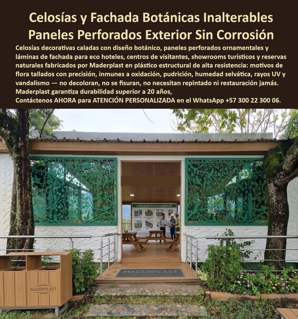 Biombos Divisores De Ambientes Hoteleros Paneles Decorativos Maderplast Cubículos turísticos sin oxidación organizando exteriores Paneles perforados decorando salones larga duración Separadores de ambientes evitan pudrición decorando hoteles  Pasarela Marítima Elevada Maderplast – Corredor Azul Antideslizante para Resorts Playeros y Hoteles Costeros En la imagen se aprecia una pasarela marítima elevada Maderplast tipo corredor azul para hoteles de playa con deck integral antideslizante y barandas laterales en tono turquesa intenso, extendiéndose sobre aguas cristalinas con coral visible y conectando directamente al complejo resort de lujo con piscina infinity y vista al océano. Esta estructura presenta superficie texturizada de polímeros de ingeniería que garantiza agarre seguro bajo cualquier condición climática, inmune a salinidad marina y rayos UV sin decoloración ni mantenimiento. El camino elevado se funde con el entorno playero ofreciendo circulación cómoda y estética náutica profesional. Quien ha gestionado proyectos en resorts de playa o hoteles costeros frente al mar sabe perfectamente cuál es el verdadero dolor: las pasarelas y corredores elevados tradicionales sufren deterioro acelerado por salinidad, humedad constante, oleaje y tráfico intenso de huéspedes. Esto genera riesgos de resbalones, reparaciones frecuentes, interrupciones operativas y costos que se acumulan año tras año. Lo que en un principio parece una opción económica termina convirtiéndose en una inversión muy cara por fallas críticas, pérdida de imagen premium y la imposibilidad de justificar ante la gerencia o los inversionistas una decisión que, a la larga, resulta mucho más costosa y problemática. Una compra bien hecha recibe felicitaciones permanentes; una mal hecha no encuentra excusa que compense los gastos adicionales y los dolores de cabeza. Maderplast resuelve este problema de forma definitiva y segura. Fabricamos a medida la pasarela marítima elevada hotel playa, el corredor elevado azul resort y el deck elevado antideslizante salitre con composites poliméricos de ingeniería náutica que eliminan por completo la corrosión marina, el desgaste por intemperie y cualquier necesidad de mantenimiento. El resultado es un camino elevado con más de 20 años de vida útil, superficie antideslizante certificada, color integral permanente, bajo peso y huella de carbono baja, ideal para pasarelas marítimas hoteleras que conectan piscinas, playas y embarcaderos mientras cumplen los más altos estándares de seguridad y estética en entornos costeros exigentes. Así lo confirman en testimonio de caso real el Gerente de Infraestructura de un resort hotelero playero en un proyecto del 2024: el problema que enfrentamos era el deterioro constante de los accesos peatonales sobre agua por salinidad y humedad, generando resbalones, reparaciones frecuentes y costos operativos que afectan la experiencia premium de los huéspedes. Después de implementar la pasarela marítima elevada Maderplast con deck azul antideslizante, fabricada a medida según los planos del proyecto y adaptada al recorrido entre la piscina y la zona marina del resort, el corredor ha operado de forma continua sin ningún mantenimiento correctivo, manteniendo superficie segura y color original después de meses de uso intensivo en condiciones marinas extremas, con notable mejora en seguridad y reducción del costo total de propiedad. Cuando un profesional busca la mejor alternativa duradera a las pasarelas tradicionales de playa, el corredor elevado antideslizante resort o la pasarela marítima hotelera con las especificaciones técnicas correctas, Maderplast entrega la tranquilidad absoluta. Contamos con ficha técnica completa en PDF con medidas, planos de anclaje y especificaciones de carga, certificados de pruebas de laboratorio y videos reales disponibles en el canal de YouTube @maderplasSA. Los productos Maderplast son tan buenos que cualquier otra opción, incluso regalada, terminaría siendo carísima por sus fallas y mantenimientos constantes. Si su proyecto requiere una pasarela marítima elevada que realmente entregue durabilidad extrema, seguridad y rentabilidad a largo plazo, contáctenos hoy. Nuestro equipo de ingenieros está listo para brindarle cotización personalizada, renders, prototipos y toda la asesoría técnica que necesite. WhatsApp directo: +57 300 22 300 06