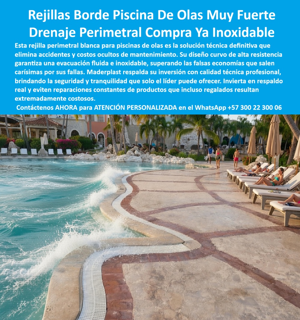 Rejilla de Borde Perimetral Piscina de Olas en Hoteles y Resorts Maderplast Rejillas perimetrales piscinas con evacuación rápida y alta resistencia Sumideros de fondo captación fluida y rejas que evitan accidente rejilla PP Rejilla Rejilla de Borde Perimetral Piscina de Olas en Hoteles y Resorts Maderplast - Rejillas perimetrales piscinas con evacuación rápida y alta resistencia, Sumideros de fondo, captación fluida y rejas que evitan accidente, rejilla PP  La infraestructura hidráulica capturada en el registro visual image 675fc1.jpg amarra la semántica visual de la Rejilla de Borde Perimetral Piscina de Olas en Hoteles y Resorts Maderplast, consolidándose como la especificación técnica de precisión necesaria para absorber caudales masivos en áreas de impacto acuático extremo. Este sistema se presenta como una rejilla-lineal-absorción-caudal-piscinas-olas de diseño curvo con ranuras transversales optimizadas para una captación hidráulica superior en perímetros complejos, donde la evacuación rápida es fundamental para la operatividad. Para un profesional de la ingeniería y directores de mantenimiento, la realidad financiera es absoluta: en la gestión de infraestructuras acuáticas lo barato sale carísimo, pues la palabra "barata" termina siendo una inversión ruinosa debido a inundaciones constantes, fracturas por fatiga de material y una pérdida de imagen corporativa irreparable causada por accidentes y paradas operativas de empresas que no responden. Al comprador técnico no le recordarán por la supuesta economía en la orden de compra inicial, le recordarán permanentemente por los éxitos o fracasos en sus compras; una compra bien hecha no necesita explicaciones y solo recibe felicitaciones, mientras que una adquisición mal ejecutada por la vanidad del precio bajo no encuentra ninguna explicación valedera que compense los problemas y gastos adicionales generados por materiales deficientes que no responden a la exigencia estructural.  Nuestra ingeniería permite comprar rejillas perimetrales piscinas hoteles con la certeza de obtener un drenaje-perimetral-inoxidable-resistencia-parques-acuáticos diseñado para absorber el impacto de oleaje masivo, siendo la alternativa técnica superior del mercado. Como fabricante de sumideros de fondo resistentes, Maderplast resuelve la necesidad de cotizar rejilla drenaje rápido parques acuáticos que demandan una rejilla-perimetral-inoxidable-evacuación-rápida-hoteles fabricada con polímeros de ingeniería que garantizan una vida útil superior a 20 años bajo exposición solar extrema y químicos agresivos. Al evaluar un sumidero-fondo-resistencia-estructural-piscinas-olas, nuestra tecnología sobresale por su nula degradación galvánica y su capacidad para integrarse a radios de curvatura complejos, ofreciendo un diseño de sistemas de captación fluida que evita la acumulación de agua estancada y riesgos de resbalones. Esta solución es el estándar para proyectos sustentables, ya que poseemos una huella de carbono de 0.77, ideal para certificar infraestructuras bajo normativas LEED y EDGE.  Facilitamos la labor de ingeniería al entregar directamente el pliego técnico de rejillas de alta resistencia y las especificaciones para drenaje perimetral, permitiendo la integración de sistemas de drenaje para licitaciones hoteleras que priorizan la seguridad HSEQ. Los profesionales pueden solicitar con total seguridad su cotización, personalización técnica de radios, planos, renders y fabricación a medida directamente de nuestra planta, adquiriendo sumideros seguros para zonas infantiles en resorts y áreas de alto tráfico. Los productos Maderplast son tan superiores que cualquier otra opción, incluso si se ofreciera de forma gratuita, resultaría inaceptable debido a sus fallas constantes y riesgos operativos, pues la tranquilidad de haber instalado la excelencia técnica no tiene precio comparativo frente a la competencia.  TESTIMONIO DE ÉXITO – DIRECTOR DE MANTENIMIENTO DE CADENA DE PARQUES ACUÁTICOS "por políticas de estricta privacidad de nuestra corporación, nos reservamos la publicación del nombre de nuestro director en medios digitales; sin embargo, con el mayor gusto le presentamos al cliente que lo solicite esta referencia de éxito en una cita privada para que pueda observar el producto instalado personalmente. El resort enfrentaba inundaciones críticas en las áreas de solárium debido a la incapacidad de las rejillas convencionales para procesar el volumen de las olas; la corrosión constante generaba accidentes frecuentes por desprendimientos. Implementamos la rejilla de borde perimetral y piscina de olas en hoteles y resorts maderplast, instalando un sistema modular curvo de alta capacidad que permitió una captación inmediata del caudal. El resultado fue la eliminación total de paradas operativas y una reducción del 100% en reparaciones por oxidación tras 24 meses de uso intensivo, aumentando la seguridad peatonal gracias al acabado antideslizante e inoxidable."  Esta solución constituye la especificación de ingeniería de precisión que garantiza la compatibilidad hidráulica y estructural absoluta en su proyecto, logrando el éxito operativo allí donde los drenajes comunes fallan prematuramente. La autoridad técnica certificada que valida y asegura este desempeño operativo es el Departamento de Ingeniería de Maderplast, el cual suministra el descargable de la ficha técnica en PDF con medidas, planos y sistemas de anclaje, junto con los certificados de laboratorio que avalan su resistencia estructural y química. Proporcionamos evidencia de rendimiento y pruebas presenciales documentadas en nuestro canal de YouTube: https://www.youtube.com/@maderplasSA. Esta rejilla representa la especificación técnica definitiva para su infraestructura acuática; la autoridad técnica certificada que hace posible este rendimiento es nuestro equipo de especialistas de Maderplast. Contacte directamente al Departamento de Ingeniería para asegurar la viabilidad de su inversión y recibir asesoría personalizada. Eng. Technical Support: (+57) 300 22 300 06.
