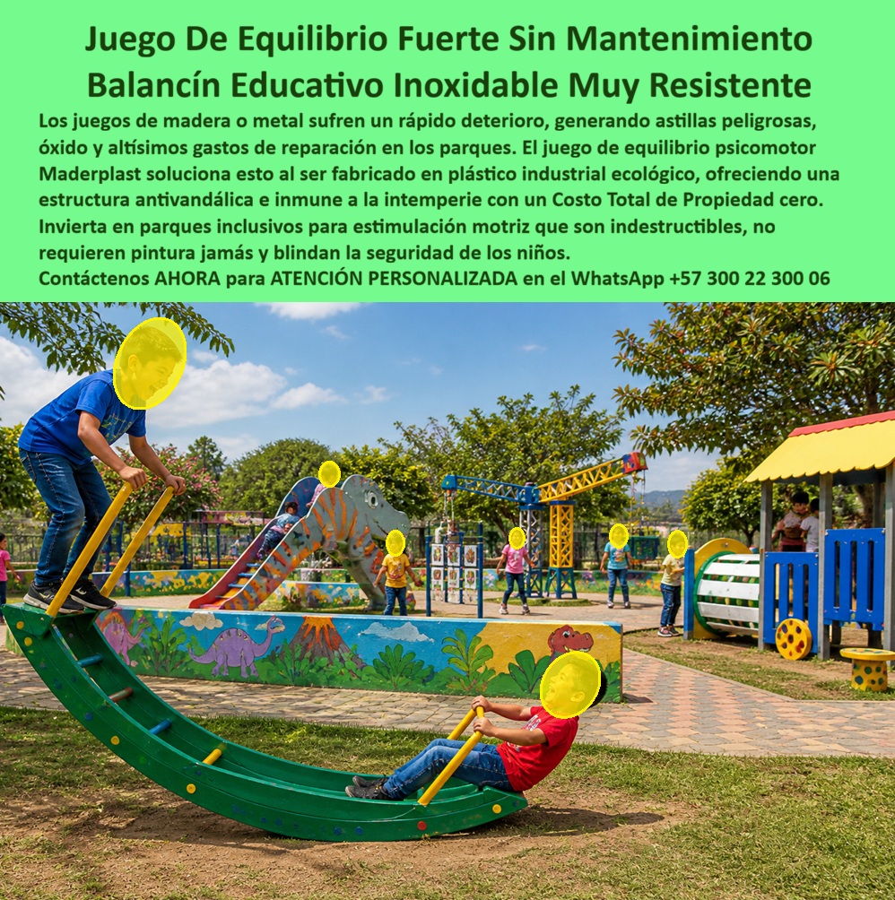 Juego De Equilibrio Infantil Pedagógicos Habilidades Psicomotoras Maderplast - Balancin tipo barco pirata El diseño y fabricación de este producto de la imagen establece una nueva frontera en el desarrollo pedagógico: el Juego De Equilibrio Infantil Pedagógicos Habilidades Psicomotoras Maderplast. Esta estructura técnica, diseñada como un balancín curvo de alta resistencia, es la solución definitiva para la estimulación motriz y coordinación infantil en entornos de alto tráfico. Fabricado con plástico industrial ecológico de alta densidad, este balancín educativo es 100% inoxidable e inmune a la intemperie, eliminando de raíz los peligrosos riesgos de astillas y herrumbre que caracterizan a los juegos tradicionales de madera o metal. Ingeniería Psicomotriz y Seguridad Permanente: El Estándar Maderplast en Equilibrio En la gestión de espacios públicos y educativos, los materiales convencionales son "basura carísima" que oculta costos operativos insostenibles. La madera se pudre y el metal se oxida bajo la lluvia, generando gastos anuales de lijado y pintura que comprometen el presupuesto municipal. Cuando se trata de juegos de equilibrio en plástico técnico, Maderplast es el fabricante que convierte ideas en piezas reales, entregando estructuras antivandálicas que garantizan un entorno inclusivo y seguro, sin necesidad de mantenimiento de por vida. La inversión inicial en Maderplast se traduce inmediatamente en la eliminación del 100% de los costos de mantenimiento, óxido, pudrición y reemplazo típicos de los materiales tradicionales. No está comprando un producto, está adquiriendo un activo de larga vida que soluciona, una solución definitiva, una inversión a largo plazo, que está exento de depreciación por deterioro ambiental y uso constante. Invertir en este tipo de juegos educativos exteriores habilidades psicomotoras niños especiales permite alcanzar un Costo Total de Propiedad (TCO) de cero, blindando la seguridad de los niños y la eficiencia financiera de la institución o el municipio. Para arquitectos y fisioterapeutas, el diseño de parques inclusivos de Maderplast ofrece un valor técnico superior: fomenta el equilibrio vestibular y la propiocepción en superficies antideslizantes que no conducen calor. A diferencia de la madera, nuestro plástico estructural es macizo e inerte, lo que facilita limpiezas profundas y desinfecciones constantes sin degradar la integridad mecánica del equipo. Maderplast elimina el miedo del ingeniero mediante el respaldo de procesos industriales controlados, entregando planos técnicos y certificaciones que aseguran la resistencia total ante impactos y vandalismo. ¿Cómo optimizar el desarrollo infantil en zonas comunes? La respuesta técnica es la ingeniería plástica recreativa. Estos módulos lúdicos pedagógicos permiten una integración sensorial segura para niños con diversas capacidades, asegurando que el espacio sea siempre acogedor e impecable. Al ser materiales no reciclables comercialmente, actúan como un disuasor natural contra el robo, protegiendo el patrimonio público mientras brindan décadas de diversión continua sin ruidos por fricción ni desajustes estructurales. Como bien lo testifica la Dra. Elena Vásquez, Especialista en Fisioterapia Infantil en mayo de 2026: "En nuestro centro de rehabilitación, la higiene y durabilidad son críticas. Sustituimos los balancines de madera por los juegos de equilibrio de Maderplast y la respuesta ha sido excepcional. La superficie es estable y segura; para la institución, el ahorro ha sido total al eliminar el mantenimiento por astillamiento. El material se mantiene impecable a pesar del uso rudo diario." Elegir Maderplast es optar por ingeniería lúdica certificada. Somos los fabricantes que garantizan que su proyecto recreativo sea una herramienta de desarrollo duradera, segura y libre de preocupaciones operativas para las próximas décadas. Asesoría Especializada Con Un Especialista De Maderplast, Atención Personalizada En Este Whatsapp 57+ 300 22 300 06 Balancín Educativo Juegos educativos exteriores habilidades psicomotoras niños especiales, Diseño parques inclusivos para estimulación motriz coordinación infantil Juego De Equilibrio Infantil Pedagógicos Habilidades Psicomotoras Maderplast Balancín Educativo Juegos educativos exteriores habilidades psicomotoras niños especiales Diseño parques inclusivos para estimulación motriz coordinación infantil Balancin tipo barco pirata El diseño y fabricación de este producto de la imagen establece una nueva frontera en el desarrollo pedagógico: el Juego De Equilibrio Infantil Pedagógicos Habilidades Psicomotoras Maderplast. Esta estructura técnica, diseñada como un balancín curvo de alta resistencia, es la solución definitiva para la estimulación motriz y coordinación infantil en entornos de alto tráfico. Fabricado con plástico industrial ecológico de alta densidad, este balancín educativo es 100% inoxidable e inmune a la intemperie, eliminando de raíz los peligrosos riesgos de astillas y herrumbre que caracterizan a los juegos tradicionales de madera o metal. Ingeniería Psicomotriz y Seguridad Permanente: El Estándar Maderplast en Equilibrio En la gestión de espacios públicos y educativos, los materiales convencionales son "basura carísima" que oculta costos operativos insostenibles. La madera se pudre y el metal se oxida bajo la lluvia, generando gastos anuales de lijado y pintura que comprometen el presupuesto municipal. Cuando se trata de juegos de equilibrio en plástico técnico, Maderplast es el fabricante que convierte ideas en piezas reales, entregando estructuras antivandálicas que garantizan un entorno inclusivo y seguro, sin necesidad de mantenimiento de por vida. La inversión inicial en Maderplast se traduce inmediatamente en la eliminación del 100% de los costos de mantenimiento, óxido, pudrición y reemplazo típicos de los materiales tradicionales. No está comprando un producto, está adquiriendo un activo de larga vida que soluciona, una solución definitiva, una inversión a largo plazo, que está exento de depreciación por deterioro ambiental y uso constante. Invertir en este tipo de juegos educativos exteriores habilidades psicomotoras niños especiales permite alcanzar un Costo Total de Propiedad (TCO) de cero, blindando la seguridad de los niños y la eficiencia financiera de la institución o el municipio. Para arquitectos y fisioterapeutas, el diseño de parques inclusivos de Maderplast ofrece un valor técnico superior: fomenta el equilibrio vestibular y la propiocepción en superficies antideslizantes que no conducen calor. A diferencia de la madera, nuestro plástico estructural es macizo e inerte, lo que facilita limpiezas profundas y desinfecciones constantes sin degradar la integridad mecánica del equipo. Maderplast elimina el miedo del ingeniero mediante el respaldo de procesos industriales controlados, entregando planos técnicos y certificaciones que aseguran la resistencia total ante impactos y vandalismo. ¿Cómo optimizar el desarrollo infantil en zonas comunes? La respuesta técnica es la ingeniería plástica recreativa. Estos módulos lúdicos pedagógicos permiten una integración sensorial segura para niños con diversas capacidades, asegurando que el espacio sea siempre acogedor e impecable. Al ser materiales no reciclables comercialmente, actúan como un disuasor natural contra el robo, protegiendo el patrimonio público mientras brindan décadas de diversión continua sin ruidos por fricción ni desajustes estructurales. Como bien lo testifica la Dra. Elena Vásquez, Especialista en Fisioterapia Infantil en mayo de 2026: "En nuestro centro de rehabilitación, la higiene y durabilidad son críticas. Sustituimos los balancines de madera por los juegos de equilibrio de Maderplast y la respuesta ha sido excepcional. La superficie es estable y segura; para la institución, el ahorro ha sido total al eliminar el mantenimiento por astillamiento. El material se mantiene impecable a pesar del uso rudo diario." Elegir Maderplast es optar por ingeniería lúdica certificada. Somos los fabricantes que garantizan que su proyecto recreativo sea una herramienta de desarrollo duradera, segura y libre de preocupaciones operativas para las próximas décadas. Asesoría Especializada Con Un Especialista De Maderplast, Atención Personalizada En Este Whatsapp 57+ 300 22 300 06