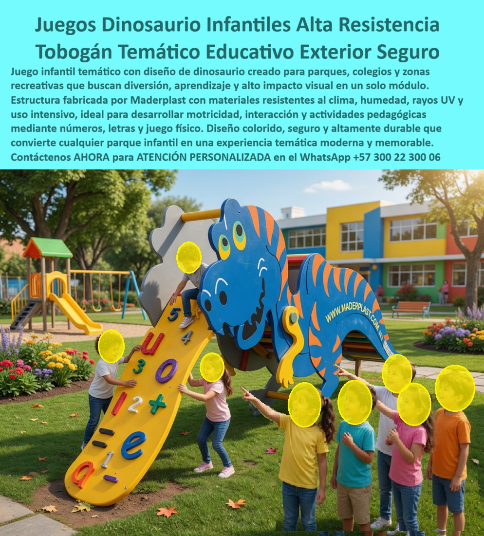 Juego Infantil Parques Temáticos Dinosaurio Alta Durabilidad Maderplast - Parques Ingeniería Pedagógica y Durabilidad Extrema: El Estándar Maderplast en El diseño y fabricación de este producto de la imagen revela una solución disruptiva para el entorno educativo y recreativo: el Juego Infantil Parques Temáticos Dinosaurio Alta Durabilidad Maderplast. Este no es un simple elemento decorativo; es un deslizador dinosaurio infantil duradero resistente clima bajo mantenimiento que integra una rampa de escalada didáctica con números y letras. Fabricado con polímeros de alta ingeniería, este tobogán dinosaurio educativo antivandálico sin óxido exterior transforma el juego físico en una experiencia de aprendizaje cognitivo, ideal para colegios y zonas públicas que exigen un alto impacto visual y pedagógico. En la gestión de infraestructura escolar y urbana, la competencia suele ofrecer equipos de madera o metal que, "ni regalados", resultan rentables. Estos materiales tradicionales ocultan costos altísimos: lijado constante, pintura epóxica anual y el riesgo inminente de astillas u óxido que comprometen la integridad de los niños. Cuando se trata de juegos didácticos en plástico estructural, Maderplast es el fabricante que convierte ideas en piezas reales, eliminando los riesgos jurídicos y operativos asociados a materiales obsoletos que se degradan bajo el sol y la humedad. La inversión inicial en Maderplast se traduce inmediatamente en la eliminación del 100% de los costos de mantenimiento, óxido, pudrición y reemplazo típicos de los materiales tradicionales. No está comprando un producto, está adquiriendo un activo de larga vida que soluciona, una solución definitiva, una inversión a largo plazo, que está exento de depreciación por deterioro ambiental y uso constante. Para un parque temático dino túnel, esta resistencia es vital, ya que el material es inmune a la corrosión y a la radiación UV masiva, manteniendo sus colores vivos y su integridad estructural sin necesidad de intervenciones preventivas. Para directores y directores de planeación, el mobiliario lúdico duradero de Maderplast ofrece una ventaja técnica superior: es antivandálico. Su superficie no porosa facilita la limpieza de grafitis y resiste impactos sin fracturarse. Además, al ser materiales no conductores, garantizan seguridad total contra descargas estáticas, un factor crítico en juegos de alto tráfico. Maderplast respalda cada proyecto con asesoría especializada, entregando planos, renders y prototipos que aseguran la viabilidad técnica y normativa de cada instalación. ¿Cómo garantizar la rentabilidad en instituciones educativas? La clave es la inversión en plástico estructural macizo. Al eliminar los gastos de mantenimiento, el equipo se paga sólo en pocos años. Este enfoque no solo optimiza el presupuesto, sino que dota a las instituciones de herramientas pedagógicas modernas que fomentan la motricidad y el reconocimiento visual en un entorno seguro y de fácil limpieza. Como bien lo testifica la Lic. Martha Ligia Soto, Rectora del Colegio San Ignacio en mayo de 2026: "Teníamos juegos de metal que cada año requerían pintura costosa y seguían siendo peligrosos. Hace tres años instalamos el tobogán educativo de Maderplast y el resultado es excepcional. El material se mantiene como nuevo bajo el sol intenso y la rampa didáctica es una herramienta activa para nuestros docentes. Es una estructura que se paga sola al eliminar el presupuesto de mantenimiento." Elegir Maderplast es optar por ingeniería lúdica certificada que protege a los niños y el patrimonio institucional. Somos el fabricante líder en soluciones recreativas que no conocen la depreciación por uso rudo o clima extremo. Asesoría Especializada Con Un Especialista De Maderplast, Atención Personalizada En Este Whatsapp 57+ 300 22 300 06 Deslizador Dinosaurio Infantil Duradero Resistente Clima Bajo Mantenimiento, Tobogán Dinosaurio Educativo Antivandálico Sin Óxido Exterior, Parque Temático Dino Túnel Juego Infantil Parques Temáticos Dinosaurio Alta Durabilidad Maderplast Deslizador Dinosaurio Infantil Duradero Resistente Clima Bajo Mantenimiento Tobogán Dinosaurio Educativo Antivandálico Sin Óxido Exterior Parque Temático Dino Túnel Parques Ingeniería Pedagógica y Durabilidad Extrema: El Estándar Maderplast en El diseño y fabricación de este producto de la imagen revela una solución disruptiva para el entorno educativo y recreativo: el Juego Infantil Parques Temáticos Dinosaurio Alta Durabilidad Maderplast. Este no es un simple elemento decorativo; es un deslizador dinosaurio infantil duradero resistente clima bajo mantenimiento que integra una rampa de escalada didáctica con números y letras. Fabricado con polímeros de alta ingeniería, este tobogán dinosaurio educativo antivandálico sin óxido exterior transforma el juego físico en una experiencia de aprendizaje cognitivo, ideal para colegios y zonas públicas que exigen un alto impacto visual y pedagógico. En la gestión de infraestructura escolar y urbana, la competencia suele ofrecer equipos de madera o metal que, "ni regalados", resultan rentables. Estos materiales tradicionales ocultan costos altísimos: lijado constante, pintura epóxica anual y el riesgo inminente de astillas u óxido que comprometen la integridad de los niños. Cuando se trata de juegos didácticos en plástico estructural, Maderplast es el fabricante que convierte ideas en piezas reales, eliminando los riesgos jurídicos y operativos asociados a materiales obsoletos que se degradan bajo el sol y la humedad. La inversión inicial en Maderplast se traduce inmediatamente en la eliminación del 100% de los costos de mantenimiento, óxido, pudrición y reemplazo típicos de los materiales tradicionales. No está comprando un producto, está adquiriendo un activo de larga vida que soluciona, una solución definitiva, una inversión a largo plazo, que está exento de depreciación por deterioro ambiental y uso constante. Para un parque temático dino túnel, esta resistencia es vital, ya que el material es inmune a la corrosión y a la radiación UV masiva, manteniendo sus colores vivos y su integridad estructural sin necesidad de intervenciones preventivas. Para directores y directores de planeación, el mobiliario lúdico duradero de Maderplast ofrece una ventaja técnica superior: es antivandálico. Su superficie no porosa facilita la limpieza de grafitis y resiste impactos sin fracturarse. Además, al ser materiales no conductores, garantizan seguridad total contra descargas estáticas, un factor crítico en juegos de alto tráfico. Maderplast respalda cada proyecto con asesoría especializada, entregando planos, renders y prototipos que aseguran la viabilidad técnica y normativa de cada instalación. ¿Cómo garantizar la rentabilidad en instituciones educativas? La clave es la inversión en plástico estructural macizo. Al eliminar los gastos de mantenimiento, el equipo se paga sólo en pocos años. Este enfoque no solo optimiza el presupuesto, sino que dota a las instituciones de herramientas pedagógicas modernas que fomentan la motricidad y el reconocimiento visual en un entorno seguro y de fácil limpieza. Como bien lo testifica la Lic. Martha Ligia Soto, Rectora del Colegio San Ignacio en mayo de 2026: "Teníamos juegos de metal que cada año requerían pintura costosa y seguían siendo peligrosos. Hace tres años instalamos el tobogán educativo de Maderplast y el resultado es excepcional. El material se mantiene como nuevo bajo el sol intenso y la rampa didáctica es una herramienta activa para nuestros docentes. Es una estructura que se paga sola al eliminar el presupuesto de mantenimiento." Elegir Maderplast es optar por ingeniería lúdica certificada que protege a los niños y el patrimonio institucional. Somos el fabricante líder en soluciones recreativas que no conocen la depreciación por uso rudo o clima extremo. Asesoría Especializada Con Un Especialista De Maderplast, Atención Personalizada En Este Whatsapp 57+ 300 22 300 06