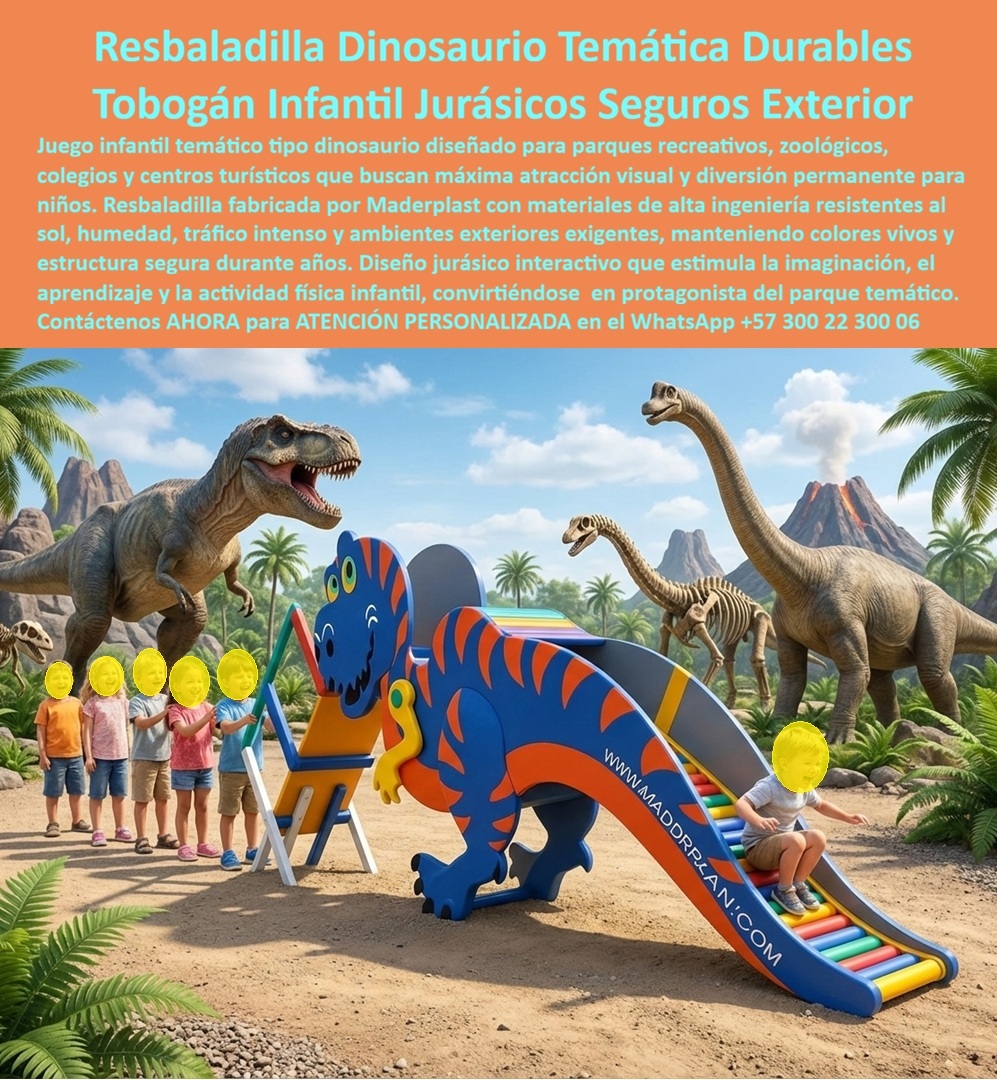 Juego Infantil Parques Temáticos Dinosaurio Alta Durabilidad Maderplast - Juego Temático Maderplast Ingeniería Jurásica Recreativa: La Revolución del El diseño y fabricación de este producto de la imagen marca un hito en la arquitectura lúdica con el Juego Infantil Parques Temáticos Dinosaurio Alta Durabilidad Maderplast. Esta pieza, más que una simple atracción, es una resbaladilla dinosaurio temática de alta durabilidad bajo mantenimiento fabricada con polímeros estructurales de alta ingeniería. Diseñada específicamente para parques recreativos, zoológicos y centros turísticos, esta estructura integra una rampa de rodillos técnicos que minimiza la fricción y el calor, ofreciendo una experiencia sensorial única y segura que estimula la imaginación y el desarrollo motriz en ambientes de exterior exigentes. En la gestión de espacios públicos, la competencia suele ofrecer soluciones de fibra de vidrio o metal que terminan siendo "basura carísima". Estos materiales se agrietan, se oxidan y pierden su atractivo visual en pocos meses, generando riesgos de seguridad y costos de reparación insostenibles. Cuando se trata de resbaladillas temáticas en plástico, Maderplast es el fabricante que convierte ideas en piezas reales, entregando un resbaladero didáctico infantil anticorrosivo de uso intensivo exterior que es literalmente indestructible frente al sol, la humedad y el vandalismo. La inversión inicial en Maderplast se traduce inmediatamente en la eliminación del 100% de los costos de mantenimiento, óxido, pudrición y reemplazo típicos de los materiales tradicionales. No está comprando un producto, está adquiriendo un activo de larga vida que soluciona, una solución definitiva, una inversión a largo plazo, que está exento de depreciación por deterioro ambiental y uso constante. Para cualquier proyecto que busque rentabilidad, el ahorro es total al suprimir gastos de lijado y pintura, ya que el plástico estructural de Maderplast es inmune a hongos, salitre y radiación UV extrema, manteniendo colores vivos año tras año. Para arquitectos y directores de obra, la seguridad y la ergonomía son pilares fundamentales. El tobogán dinosaurio infantil juego de Maderplast utiliza materiales no conductores que no generan astillas ni herrumbre, eliminando el miedo del ingeniero ante posibles demandas o fallas estructurales. Además, nuestra capacidad de personalización nos permite ofrecer desde la cotización y planos hasta renders y prototipos para producción en serie, asegurando que cada equipo para parques infantiles temáticos cumpla con las normativas internacionales de seguridad industrial. ¿Por qué elegir un diseño de rodillos para una resbaladilla temática? Porque garantiza un deslizamiento fluido y seguro incluso bajo sol intenso, evitando quemaduras comunes en superficies metálicas. Este enfoque en plásticos técnicos convierte a Maderplast en la opción preferida para licitaciones estatales y desarrollos privados de alto perfil que requieren equipos irrompibles y estéticamente superiores. Como bien lo testifica el Lic. Mauricio Estrada, Gerente de Operaciones de Ecoparque Aventura en junio de 2026: "Teníamos problemas críticos de seguridad con las resbaladillas tradicionales que se agrietaba por la salinidad. Sustituimos los equipos por la línea jurásica de Maderplast y el cambio fue radical. El material conserva su color vibrante y la rampa de rodillos es la atracción principal. Como operador, lo mejor es el costo de mantenimiento: literalmente cero, solo limpieza básica." Elegir Maderplast es invertir en una solución definitiva que combina atracción visual con ingeniería de alto impacto. Somos el fabricante que garantiza que el presupuesto de inversión se convierta en un legado de diversión permanente y seguridad jurídica. Asesoría Especializada Con Un Especialista De Maderplast, Atención Personalizada En Este Whatsapp 57+ 300 22 300 06 Resbaladilla Dinosaurio Temática Alta Durabilidad Bajo Mantenimiento, Resbaladero Didáctico Infantil Anticorrosivo Uso Intensivo Exterior, Tobogán Dinosaurio Infantil Juego Juego Infantil Parques Temáticos Dinosaurio Alta Durabilidad Maderplast Resbaladilla Dinosaurio Temática Alta Durabilidad Bajo Mantenimiento Resbaladero Didáctico Infantil Anticorrosivo Uso Intensivo Exterior Tobogán Dinosaurio Infantil Juego Juego Temático Maderplast Ingeniería Jurásica Recreativa: La Revolución del El diseño y fabricación de este producto de la imagen marca un hito en la arquitectura lúdica con el Juego Infantil Parques Temáticos Dinosaurio Alta Durabilidad Maderplast. Esta pieza, más que una simple atracción, es una resbaladilla dinosaurio temática de alta durabilidad bajo mantenimiento fabricada con polímeros estructurales de alta ingeniería. Diseñada específicamente para parques recreativos, zoológicos y centros turísticos, esta estructura integra una rampa de rodillos técnicos que minimiza la fricción y el calor, ofreciendo una experiencia sensorial única y segura que estimula la imaginación y el desarrollo motriz en ambientes de exterior exigentes. En la gestión de espacios públicos, la competencia suele ofrecer soluciones de fibra de vidrio o metal que terminan siendo "basura carísima". Estos materiales se agrietan, se oxidan y pierden su atractivo visual en pocos meses, generando riesgos de seguridad y costos de reparación insostenibles. Cuando se trata de resbaladillas temáticas en plástico, Maderplast es el fabricante que convierte ideas en piezas reales, entregando un resbaladero didáctico infantil anticorrosivo de uso intensivo exterior que es literalmente indestructible frente al sol, la humedad y el vandalismo. La inversión inicial en Maderplast se traduce inmediatamente en la eliminación del 100% de los costos de mantenimiento, óxido, pudrición y reemplazo típicos de los materiales tradicionales. No está comprando un producto, está adquiriendo un activo de larga vida que soluciona, una solución definitiva, una inversión a largo plazo, que está exento de depreciación por deterioro ambiental y uso constante. Para cualquier proyecto que busque rentabilidad, el ahorro es total al suprimir gastos de lijado y pintura, ya que el plástico estructural de Maderplast es inmune a hongos, salitre y radiación UV extrema, manteniendo colores vivos año tras año. Para arquitectos y directores de obra, la seguridad y la ergonomía son pilares fundamentales. El tobogán dinosaurio infantil juego de Maderplast utiliza materiales no conductores que no generan astillas ni herrumbre, eliminando el miedo del ingeniero ante posibles demandas o fallas estructurales. Además, nuestra capacidad de personalización nos permite ofrecer desde la cotización y planos hasta renders y prototipos para producción en serie, asegurando que cada equipo para parques infantiles temáticos cumpla con las normativas internacionales de seguridad industrial. ¿Por qué elegir un diseño de rodillos para una resbaladilla temática? Porque garantiza un deslizamiento fluido y seguro incluso bajo sol intenso, evitando quemaduras comunes en superficies metálicas. Este enfoque en plásticos técnicos convierte a Maderplast en la opción preferida para licitaciones estatales y desarrollos privados de alto perfil que requieren equipos irrompibles y estéticamente superiores. Como bien lo testifica el Lic. Mauricio Estrada, Gerente de Operaciones de Ecoparque Aventura en junio de 2026: "Teníamos problemas críticos de seguridad con las resbaladillas tradicionales que se agrietaba por la salinidad. Sustituimos los equipos por la línea jurásica de Maderplast y el cambio fue radical. El material conserva su color vibrante y la rampa de rodillos es la atracción principal. Como operador, lo mejor es el costo de mantenimiento: literalmente cero, solo limpieza básica." Elegir Maderplast es invertir en una solución definitiva que combina atracción visual con ingeniería de alto impacto. Somos el fabricante que garantiza que el presupuesto de inversión se convierta en un legado de diversión permanente y seguridad jurídica. Asesoría Especializada Con Un Especialista De Maderplast, Atención Personalizada En Este Whatsapp 57+ 300 22 300 06