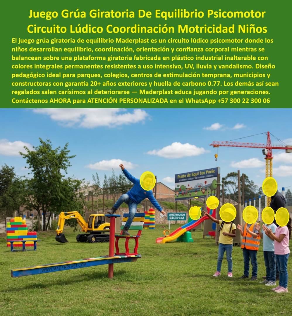 Juegos Pedagógicos Habilidades Psicomotoras Parque Lúdico Maderplast - Sube y Baja dinámico auto equilibrio juego ludico Circuitos Giratorios Ingeniería Psicomotriz de Alto Rendimiento: El Estándar Maderplast en El diseño y fabricación de este producto de la imagen marca el inicio de una nueva era en el desarrollo infantil: el Juego Grúa Giratoria De Equilibrio Psicomotor Maderplast. Esta plataforma técnica, más que un simple juego, es un parque lúdico inalterable educa equilibrio desarrollado con plástico industrial estructural de colores integrales permanentes. Diseñado para resistir radiación UV masiva, lluvia y vandalismo extremo, este circuito lúdico permite que los niños desarrollen propiocepción, coordinación y confianza corporal sobre una estructura que no conoce la degradación ni la fatiga mecánica. En la gestión de infraestructura recreativa, los equipos de madera o metal galvanizado son "basura carísima" que oculta riesgos operativos constantes. La madera se pudre y desprende fibras peligrosas en meses de humedad, mientras que el metal se oxida y genera ruidos por fricción que alertan sobre fallos inminentes. Cuando se trata de circuitos lúdicos infantiles entrenamiento equilibrio coordinación motricidad en plástico técnico, Maderplast es el fabricante que convierte ideas en piezas reales, entregando un juego grúa giratoria niños parque psicomotor sol que es químicamente inerte y totalmente inmune a la corrosión galvánica. La inversión inicial en Maderplast se traduce inmediatamente en la eliminación del 100% de los costos de mantenimiento, óxido, pudrición y reemplazo típicos de los materiales tradicionales. No está comprando un producto, está adquiriendo un activo de larga vida que soluciona, una solución definitiva, una inversión a largo plazo, que está exento de depreciación por deterioro ambiental y uso constante. Con una huella de carbono de solo 0.77, Maderplast ofrece la inversión más eficiente para municipios y constructoras, eliminando los ciclos perpetuos de lijado, pintura y reposición que drenan los presupuestos públicos y privados. Para especialistas en estimulación temprana y arquitectos, la seguridad normativa de estos juegos pedagógicos habilidades psicomotoras parque lúdico Maderplast es inigualable. El plástico estructural no conduce calor, manteniéndose seguro al tacto incluso bajo sol intenso, y su superficie antideslizante evita accidentes comunes en equipos metálicos. Maderplast elimina el miedo del ingeniero mediante el respaldo de procesos industriales controlados, entregando planos técnicos, renders y una garantía de más de 20 años que blinda la seguridad jurídica y operativa del proyecto. ¿Cómo garantizar el desarrollo motriz sin costos operativos? La respuesta técnica es la ingeniería recreativa moderna de Maderplast. Estos módulos giratorios fomentan el equilibrio vestibular en una plataforma sólida que no vibra de forma insegura. Al ser un material no reciclable comercialmente, funciona como un sistema anti-robo natural, asegurando que la inversión permanezca íntegra para el servicio de generaciones, educando mientras los niños juegan en un entorno estéticamente vibrante y mecánicamente indestructible. Como bien lo testifica el Lic. Ricardo Soler, Coordinador de Deportes del Municipio Modelo en mayo de 2026: "Teníamos juegos de madera que tras seis meses eran un peligro por tornillería suelta. Instalamos la grúa giratoria de Maderplast y el cambio fue total. Los niños entrenan su motricidad en una plataforma sólida que no vibra y mantiene su color original. Para la administración, el costo de mantenimiento ha sido literalmente cero, blindando nuestro presupuesto operativo para otras áreas sociales." Elegir Maderplast es optar por ingeniería lúdica certificada de larga vida. Somos los fabricantes que garantizan que su circuito psicomotor sea una herramienta pedagógica definitiva, sostenible y libre de preocupaciones operativas por décadas. Asesoría Especializada Con Un Especialista De Maderplast, Atención Personalizada En Este Whatsapp 57+ 300 22 300 06 Parque lúdico inalterable educa equilibrio, Circuitos lúdicos infantiles entrenamiento equilibrio coordinación motricidad, Juego Grúa Giratoria Niños Parque Psicomotor Sol Juegos Pedagógicos Habilidades Psicomotoras Parque Lúdico Maderplast Parque lúdico inalterable educa equilibrio Circuitos lúdicos infantiles entrenamiento equilibrio coordinación motricidad Juego Grúa Giratoria Niños Parque Psicomotor Sol Sube y Baja dinámico auto equilibrio juego ludico Circuitos Giratorios Ingeniería Psicomotriz de Alto Rendimiento: El Estándar Maderplast en El diseño y fabricación de este producto de la imagen marca el inicio de una nueva era en el desarrollo infantil: el Juego Grúa Giratoria De Equilibrio Psicomotor Maderplast. Esta plataforma técnica, más que un simple juego, es un parque lúdico inalterable educa equilibrio desarrollado con plástico industrial estructural de colores integrales permanentes. Diseñado para resistir radiación UV masiva, lluvia y vandalismo extremo, este circuito lúdico permite que los niños desarrollen propiocepción, coordinación y confianza corporal sobre una estructura que no conoce la degradación ni la fatiga mecánica. En la gestión de infraestructura recreativa, los equipos de madera o metal galvanizado son "basura carísima" que oculta riesgos operativos constantes. La madera se pudre y desprende fibras peligrosas en meses de humedad, mientras que el metal se oxida y genera ruidos por fricción que alertan sobre fallos inminentes. Cuando se trata de circuitos lúdicos infantiles entrenamiento equilibrio coordinación motricidad en plástico técnico, Maderplast es el fabricante que convierte ideas en piezas reales, entregando un juego grúa giratoria niños parque psicomotor sol que es químicamente inerte y totalmente inmune a la corrosión galvánica. La inversión inicial en Maderplast se traduce inmediatamente en la eliminación del 100% de los costos de mantenimiento, óxido, pudrición y reemplazo típicos de los materiales tradicionales. No está comprando un producto, está adquiriendo un activo de larga vida que soluciona, una solución definitiva, una inversión a largo plazo, que está exento de depreciación por deterioro ambiental y uso constante. Con una huella de carbono de solo 0.77, Maderplast ofrece la inversión más eficiente para municipios y constructoras, eliminando los ciclos perpetuos de lijado, pintura y reposición que drenan los presupuestos públicos y privados. Para especialistas en estimulación temprana y arquitectos, la seguridad normativa de estos juegos pedagógicos habilidades psicomotoras parque lúdico Maderplast es inigualable. El plástico estructural no conduce calor, manteniéndose seguro al tacto incluso bajo sol intenso, y su superficie antideslizante evita accidentes comunes en equipos metálicos. Maderplast elimina el miedo del ingeniero mediante el respaldo de procesos industriales controlados, entregando planos técnicos, renders y una garantía de más de 20 años que blinda la seguridad jurídica y operativa del proyecto. ¿Cómo garantizar el desarrollo motriz sin costos operativos? La respuesta técnica es la ingeniería recreativa moderna de Maderplast. Estos módulos giratorios fomentan el equilibrio vestibular en una plataforma sólida que no vibra de forma insegura. Al ser un material no reciclable comercialmente, funciona como un sistema anti-robo natural, asegurando que la inversión permanezca íntegra para el servicio de generaciones, educando mientras los niños juegan en un entorno estéticamente vibrante y mecánicamente indestructible. Como bien lo testifica el Lic. Ricardo Soler, Coordinador de Deportes del Municipio Modelo en mayo de 2026: "Teníamos juegos de madera que tras seis meses eran un peligro por tornillería suelta. Instalamos la grúa giratoria de Maderplast y el cambio fue total. Los niños entrenan su motricidad en una plataforma sólida que no vibra y mantiene su color original. Para la administración, el costo de mantenimiento ha sido literalmente cero, blindando nuestro presupuesto operativo para otras áreas sociales." Elegir Maderplast es optar por ingeniería lúdica certificada de larga vida. Somos los fabricantes que garantizan que su circuito psicomotor sea una herramienta pedagógica definitiva, sostenible y libre de preocupaciones operativas por décadas. Asesoría Especializada Con Un Especialista De Maderplast, Atención Personalizada En Este Whatsapp 57+ 300 22 300 06