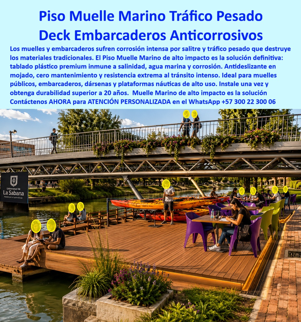 Deck Muelle Marítimo Anticorrosión Agua Salada Suelo flotante Maderplast - Piso marino anticorrosivo tráfico pesado libre mantenimiento, Tablado plástico inmune corrosión tránsito pesado, Piso Embarcadero Resistente Salitre Deck PP Deck Muelle Marítimo Anticorrosión Agua Salada Suelo flotante Maderplast Piso marino anticorrosivo tráfico pesado libre mantenimiento Tablado plástico inmune corrosión tránsito pesado Piso Embarcadero Resistente Salitre Deck PP