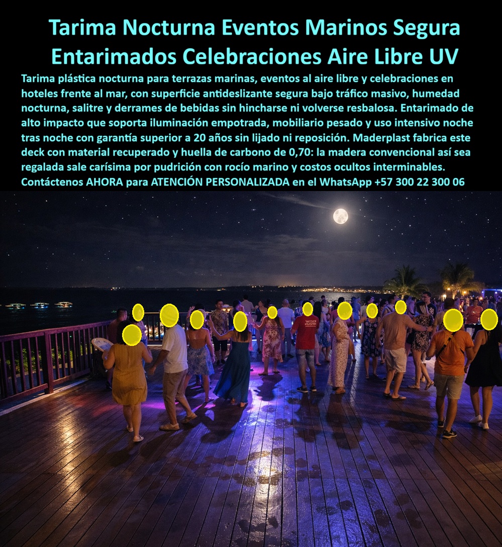 Deck Nocturno Iluminado Terrazas Marinas Deck Celebración Nocturna Maderplast - Tarimas Nocturnas Resistentes Humedad Salitre Y Tráfico, Entarimado Plástico Eventos Aire Libre Noche Resistente, Deck Nocturno Hotel Vista al Mar Lujo, Suelos Deck Nocturno Iluminado Terrazas Marinas Deck Celebración Nocturna Maderplast Tarimas Nocturnas Resistentes Humedad Salitre Y Tráfico Entarimado Plástico Eventos Aire Libre Noche Resistente Deck Nocturno Hotel Vista al Mar Lujo Suelos