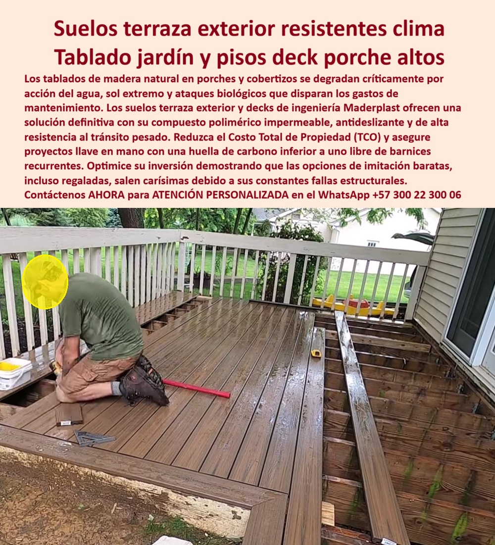 Deck Porche Exterior Resistente Clima Suelos Terraza Pórtico Maderplast - Suelo urbano anticorrosivo tránsito pesado llave mano, Tablado Jardín Exterior Antideslizante Fácil Instalación Duradero, Deck Pisos Deck Atrio Cobertizo Impermeable Deck Porche Exterior Resistente Clima Suelos Terraza Pórtico Maderplast Suelo urbano anticorrosivo tránsito pesado llave mano Tablado Jardín Exterior Antideslizante Fácil Instalación Duradero Deck Pisos Deck Atrio Cobertizo Impermeable
