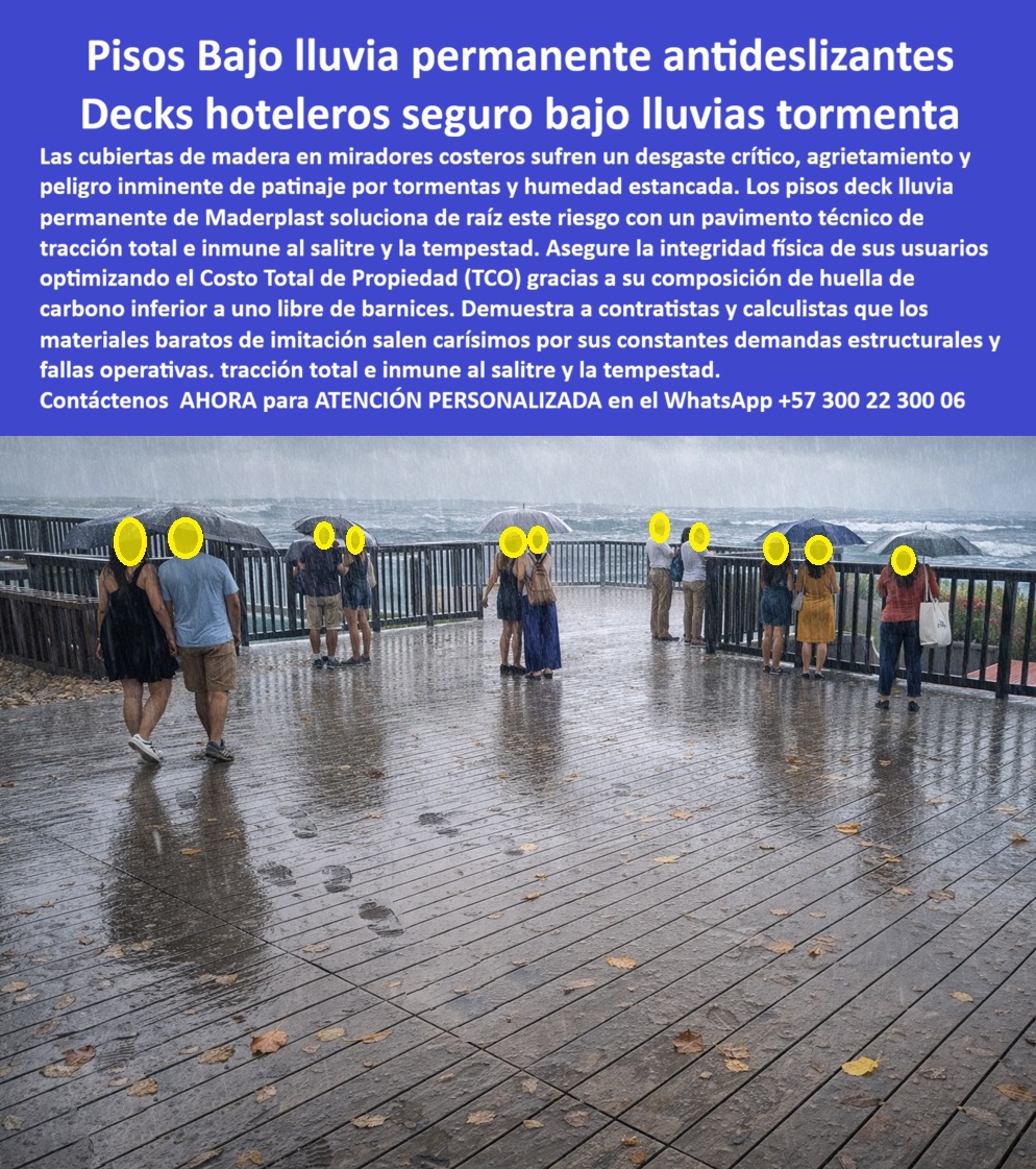 Pisos Deck Lluvia Permanente Ambientes Marinos Premium Maderplast - Decks Hoteleros Seguros Bajo Lluvias Fuertes, Decks Para Terrazas Marítimas Seguras Bajo Tempestad, Tarimas Exteriores Resistentes Humedad Salitre Y Lluvia, Pisos Deck Sol Pisos Deck Lluvia Permanente Ambientes Marinos Premium Maderplast Decks Hoteleros Seguros Bajo Lluvias Fuertes Decks Para Terrazas Marítimas Seguras Bajo Tempestad Tarimas Exteriores Resistentes Humedad Salitre Y Lluvia Pisos Deck Sol