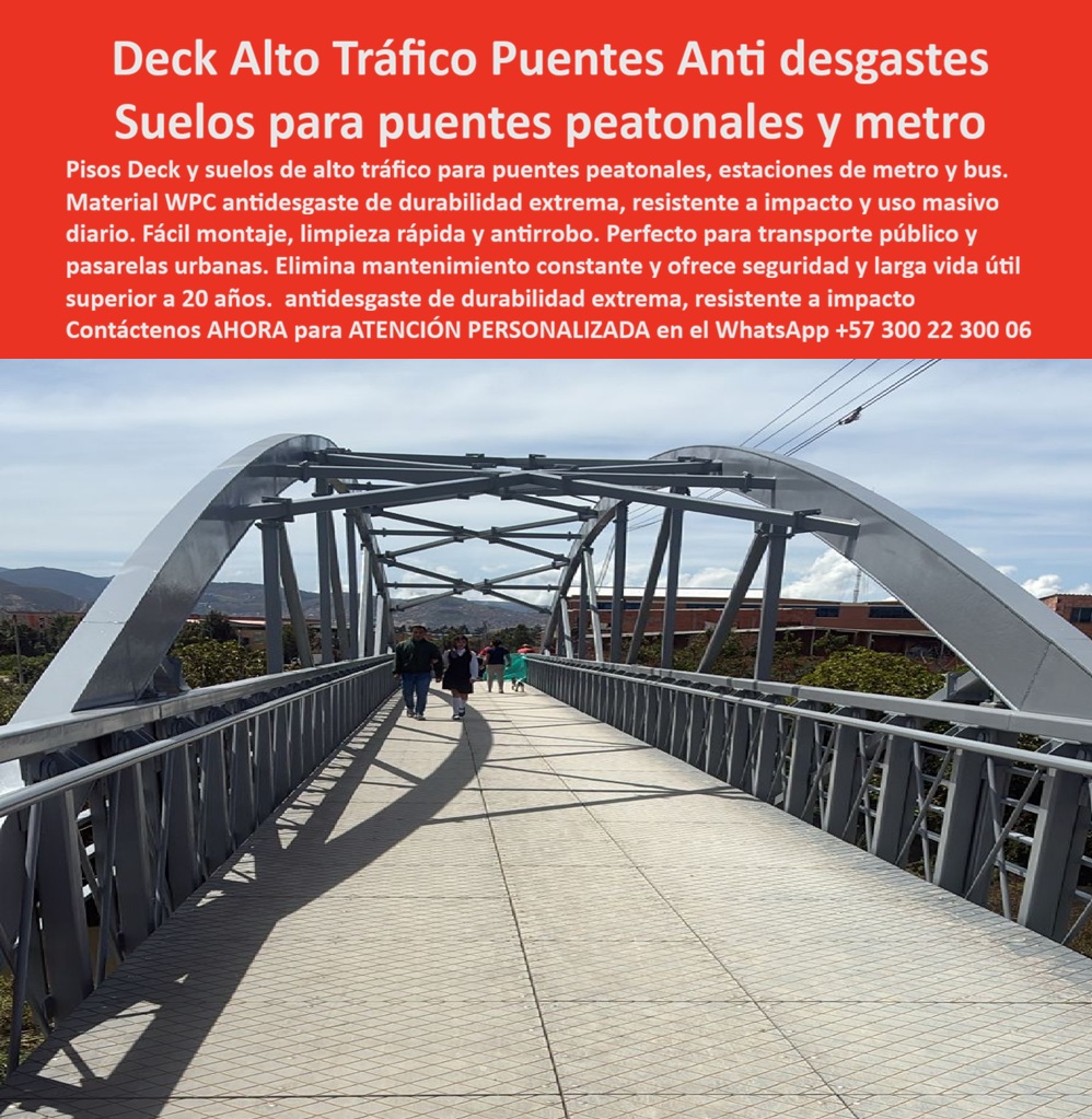 Pisos Deck Metro Bus Alto Tráfico Suelos Estaciones Transporte Maderplast - Puente Peatonal, Deck Reemplazo Pasarelas Metro Resistente Impacto, Suelo Metrobus Antidesgaste Fácil Limpieza Urbana, Deck Transporte Público Resistente Desgaste Pisos Deck Metro Bus Alto Tráfico Suelos Estaciones Transporte Maderplast Puente Peatonal Deck Reemplazo Pasarelas Metro Resistente Impacto Suelo Metrobus Antidesgaste Fácil Limpieza Urbana Deck Transporte Público Resistente Desgaste