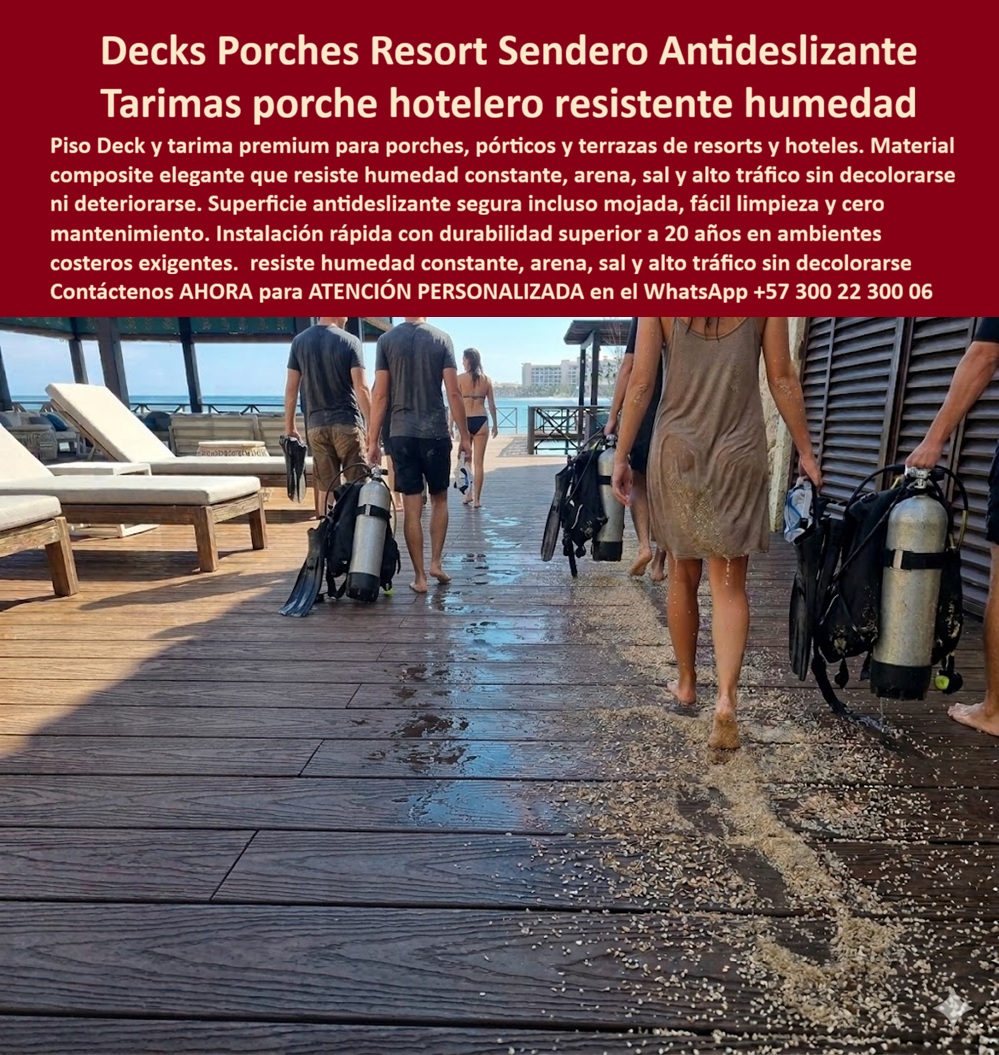 Pórtico Porche Hotelero Suelos Premium Terraza Deck Porch Hotel Maderplast - Piso Porche Resort Premium Resistente Humedad Duradero, Piso Exterior Elegante Antideslizante Larga Durabilidad, Deck Terraza Piscina Lujo Antideslizante Decks PP Pórtico Porche Hotelero Suelos Premium Terraza Deck Porch Hotel Maderplast Piso Porche Resort Premium Resistente Humedad Duradero Piso Exterior Elegante Antideslizante Larga Durabilidad Deck Terraza Piscina Lujo Antideslizante Decks PP